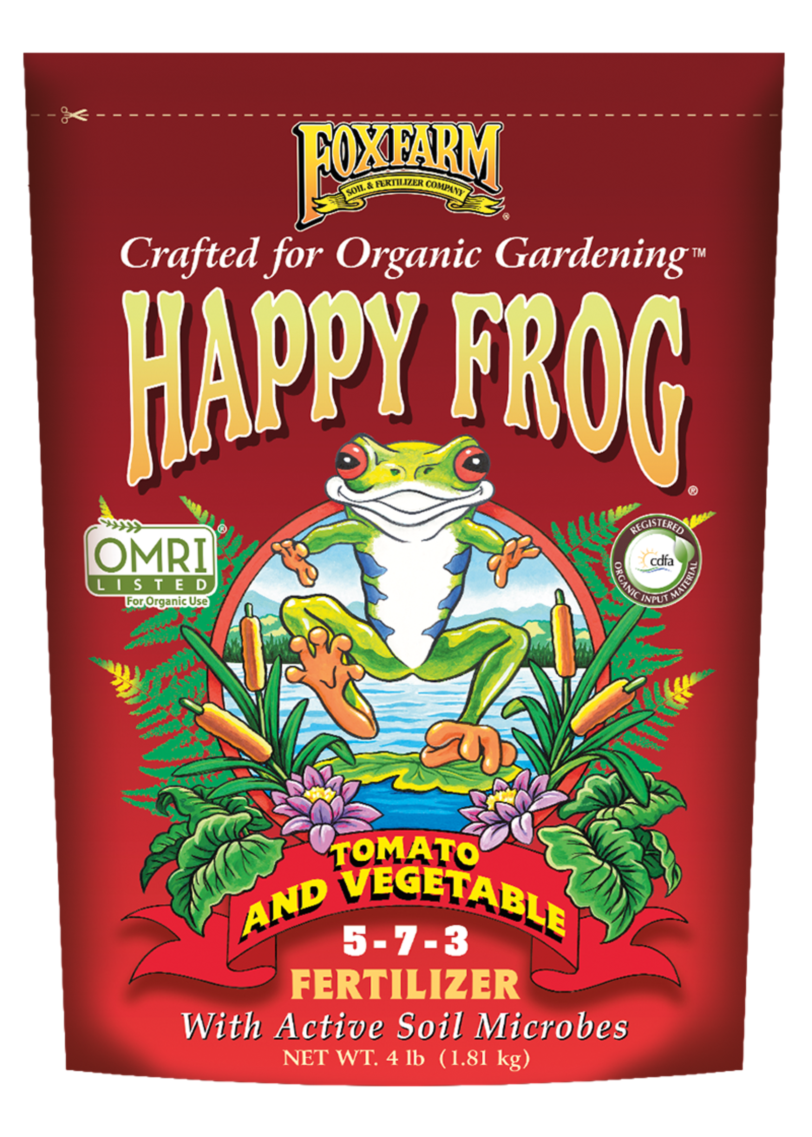 FoxFarm Happy Frog Tomato & Vegetable Fertilizer 5-7-3