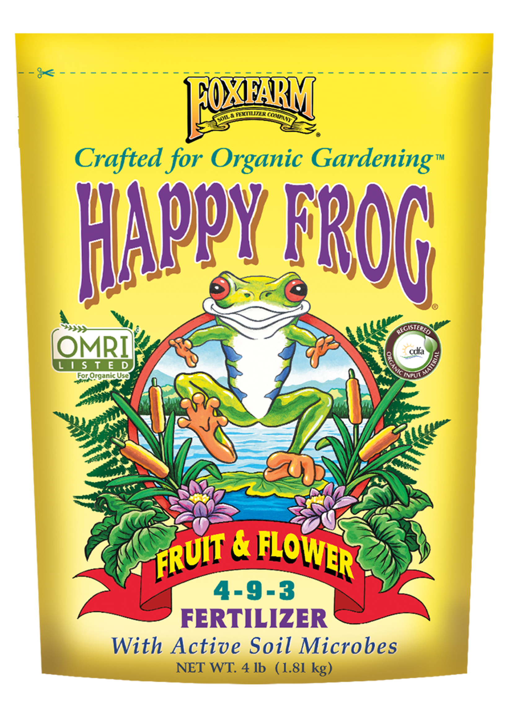FoxFarm Happy Frog Fruit & Flower Fertilizer 4-9-3