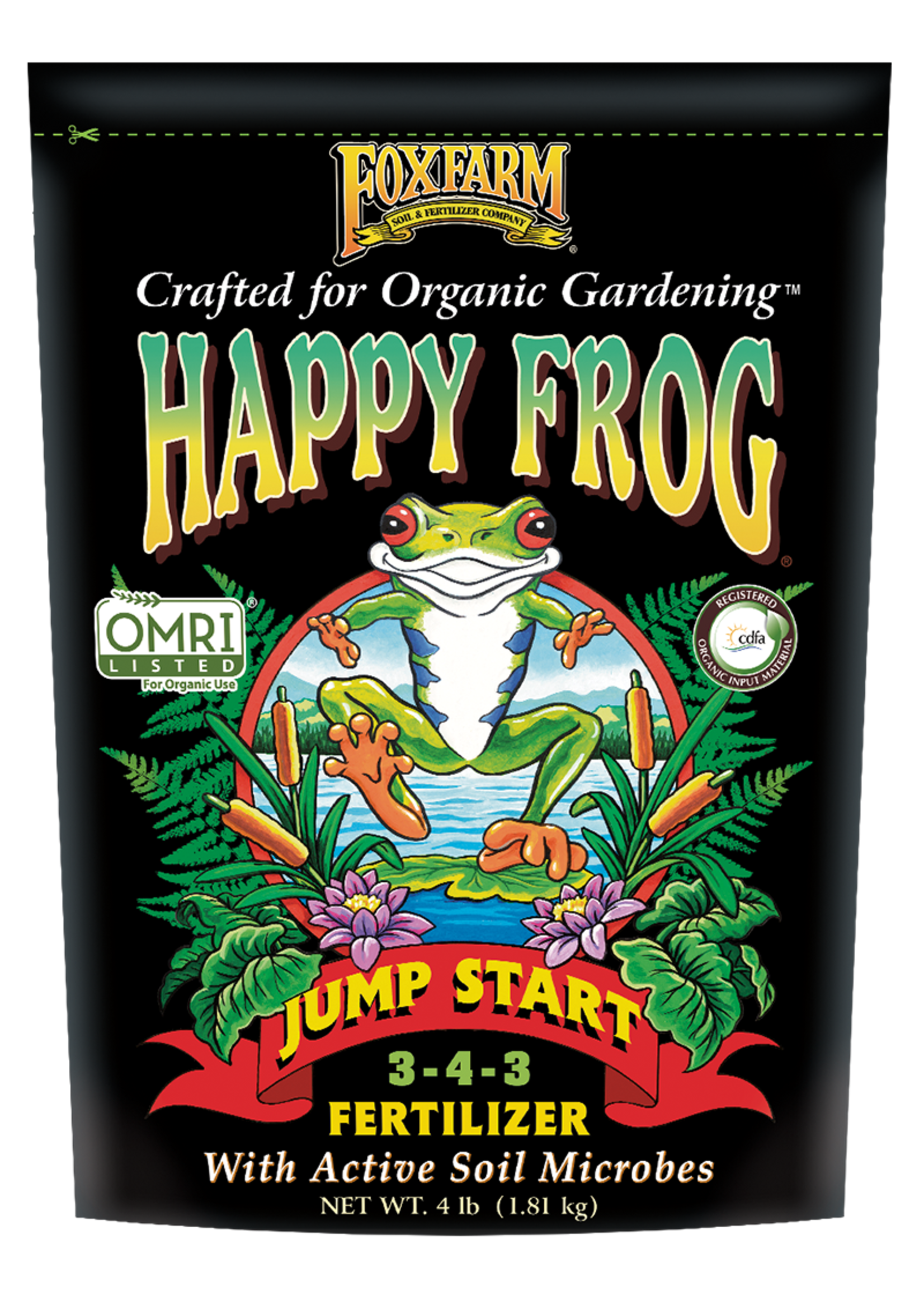 FoxFarm Foxfarm Happy Frog Jump Start Organic Fertilizer (3-4-3) 4 lbs