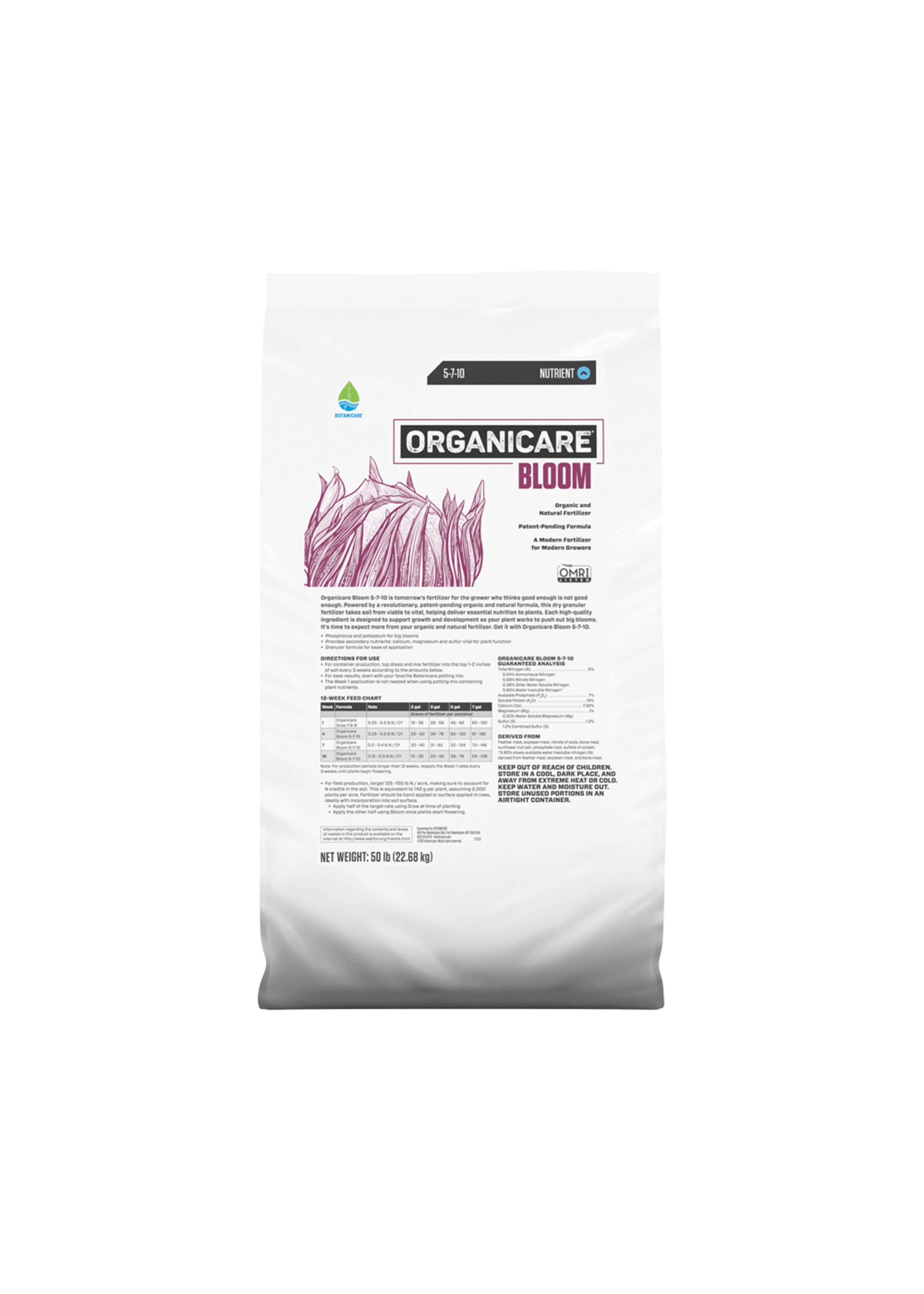 Botanicare Botanicare Organicare Bloom 5-7-10 50LB