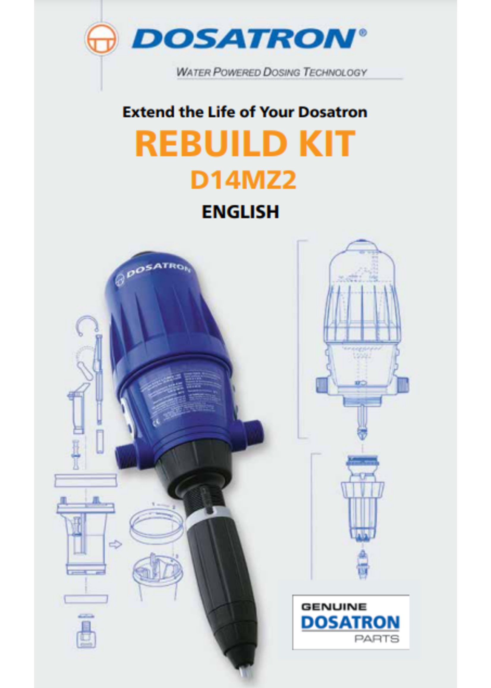 Dosatron Dosatron D14MZ2 Injector Rebuild Kit