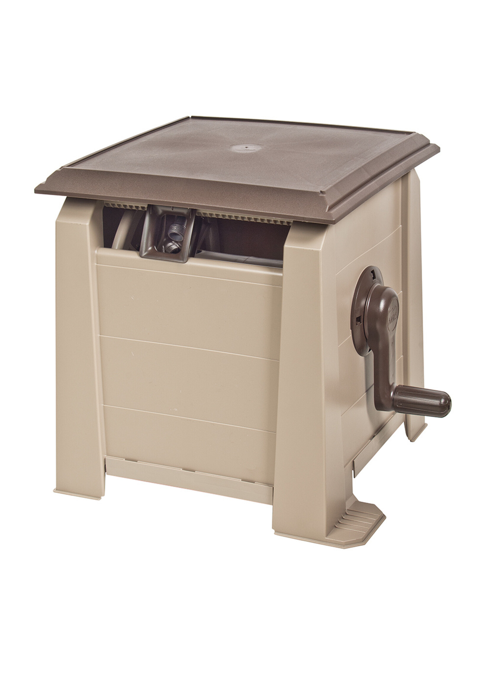 AMES AMES NeverLeak Hose Cabinet - 175ft Capacity - Brown/Tan