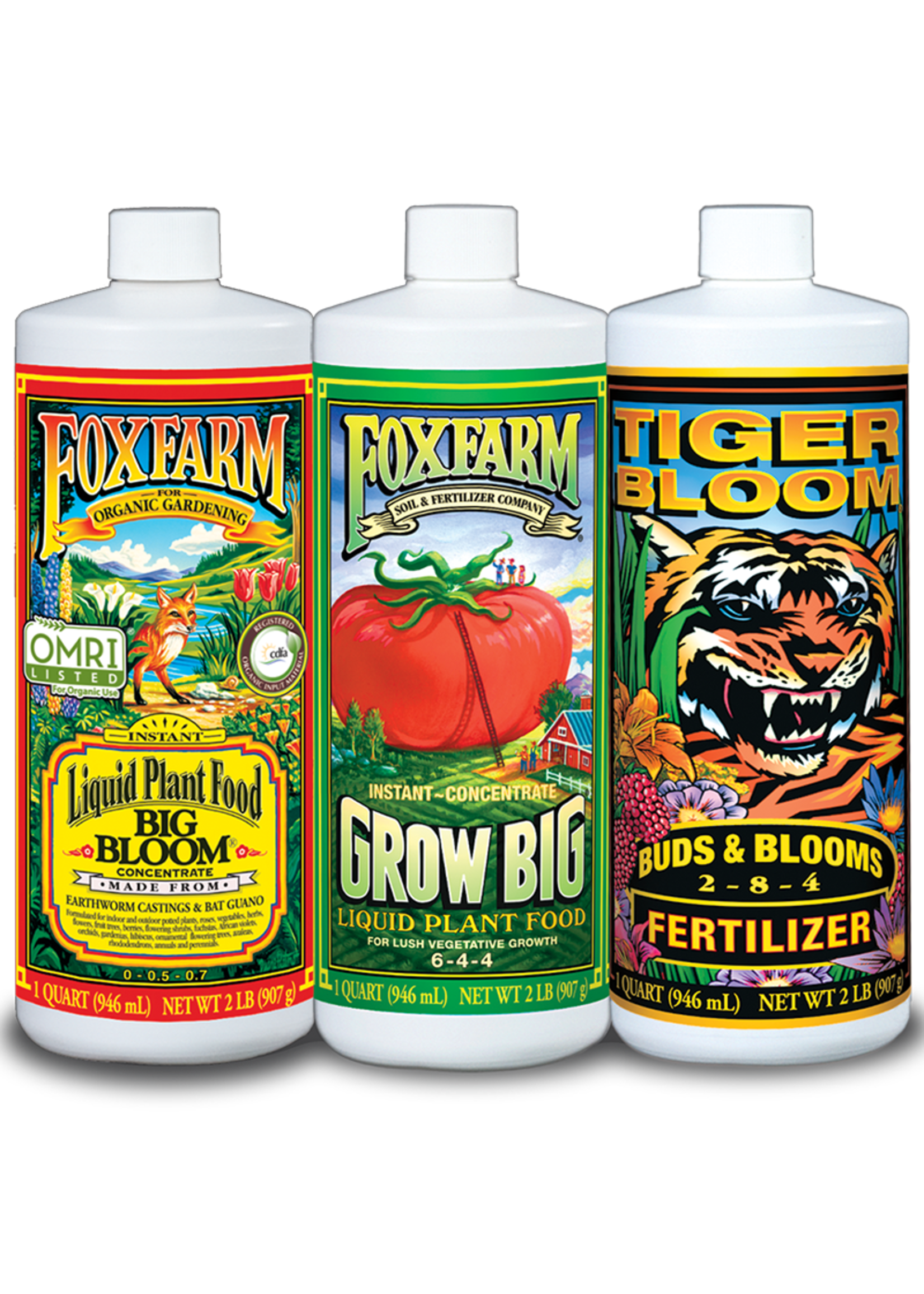 FoxFarm FoxFarm Soil Liquid Nutrients Trio 3 Quart Pack