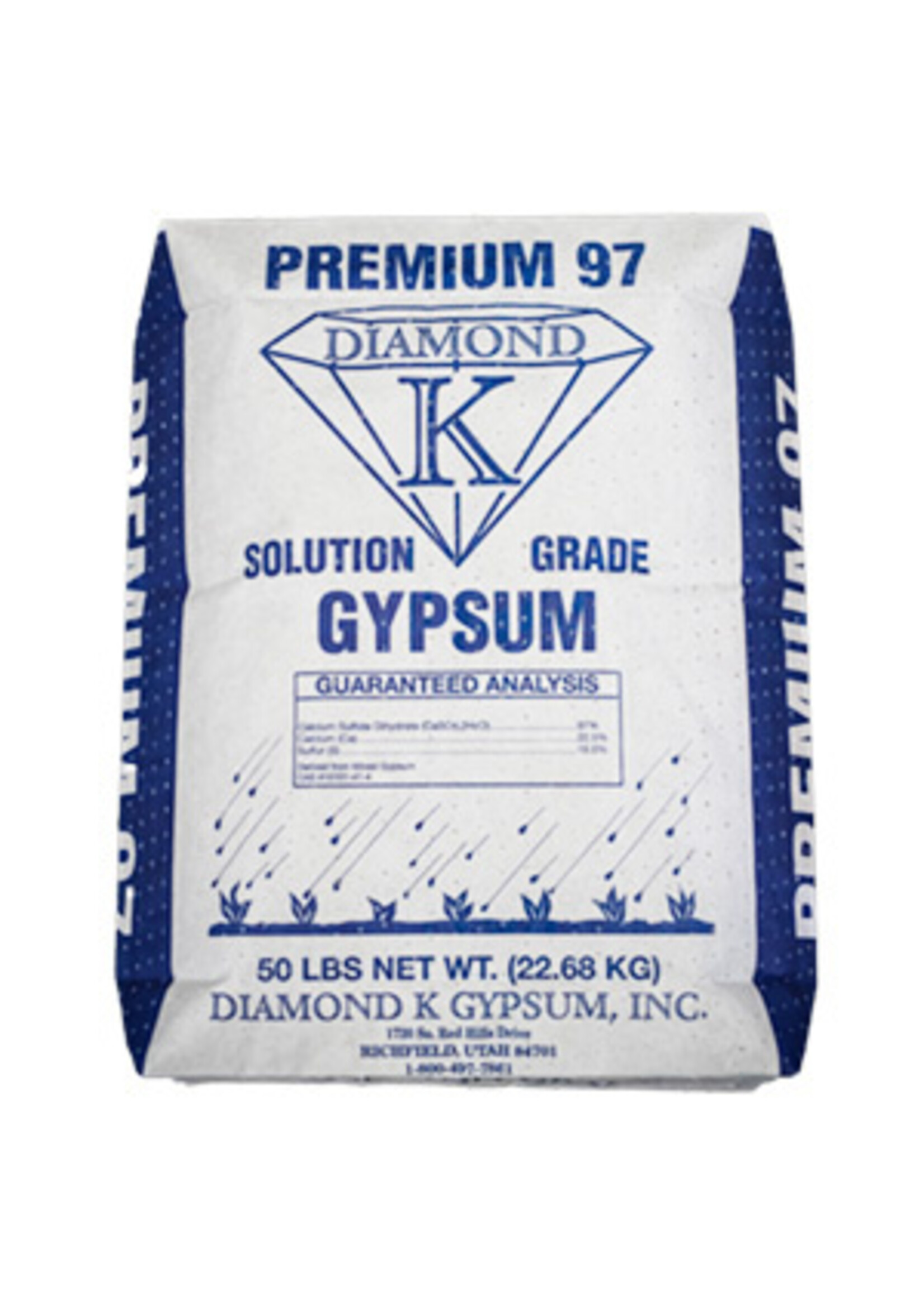 Diamond K Diamond K Premium 97 Solution Grade Gypsum 50LB