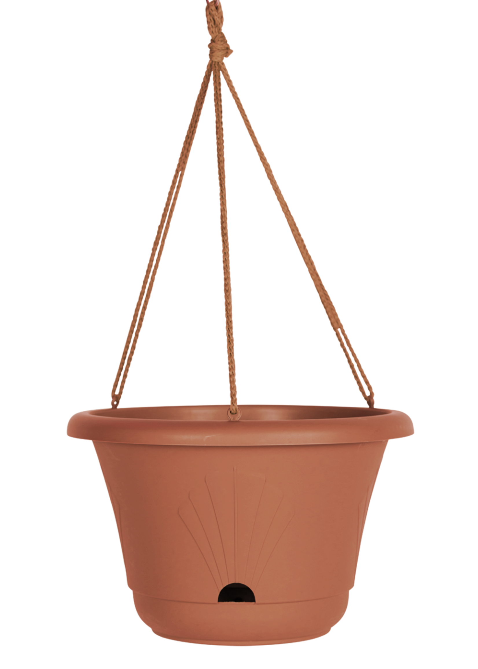 Bloem Lucca 13 Inch Self Watering Hanging Basket Terra Cotta