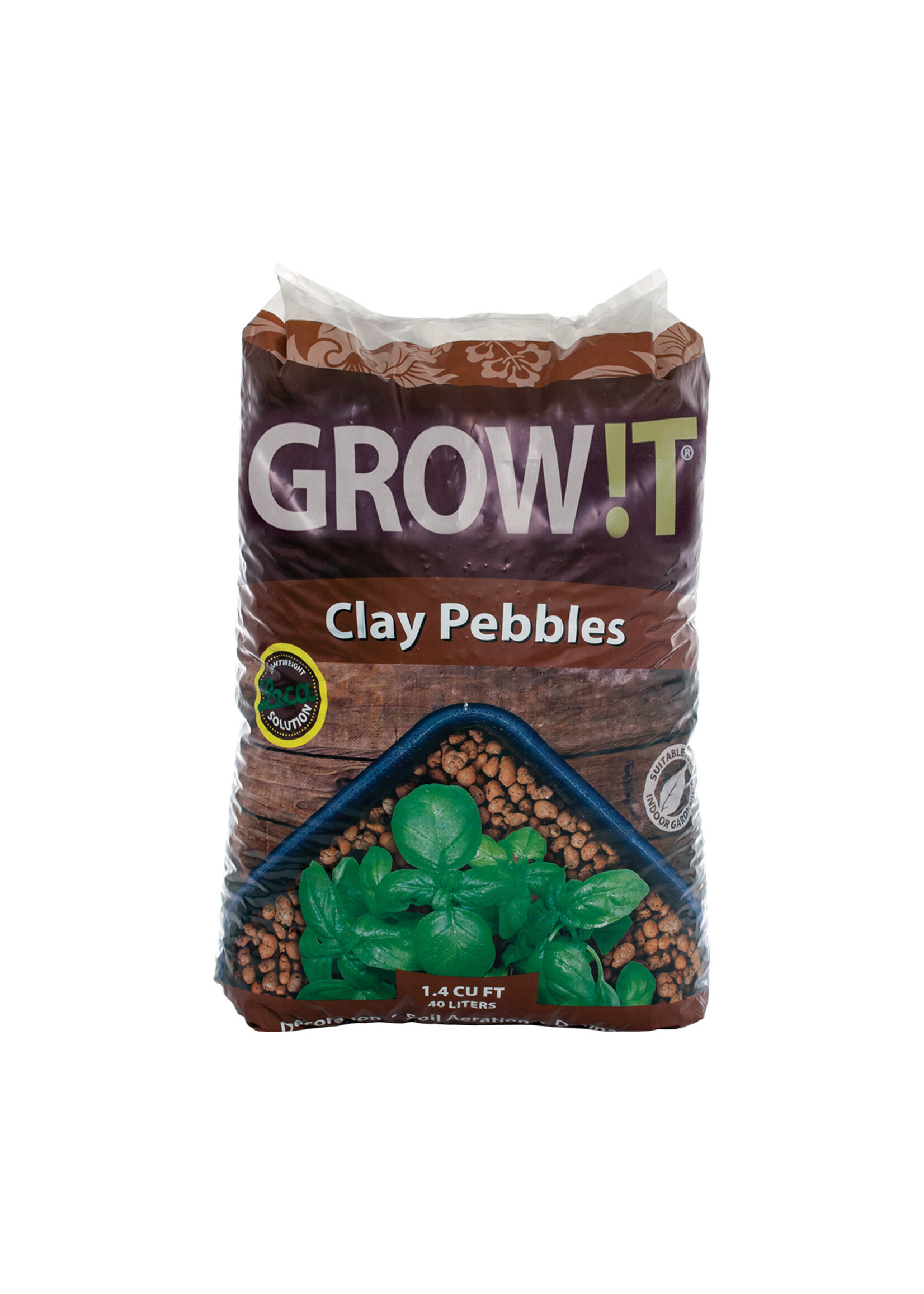 GROW!T GROW!T Clay Pebbles, 4 mm-16 mm, 40 L