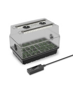 AC Infinity Heavy Duty Humidity Dome with Height Extension, Germination Kit with LED Grow Light Bars, 5x8 Cell Tray