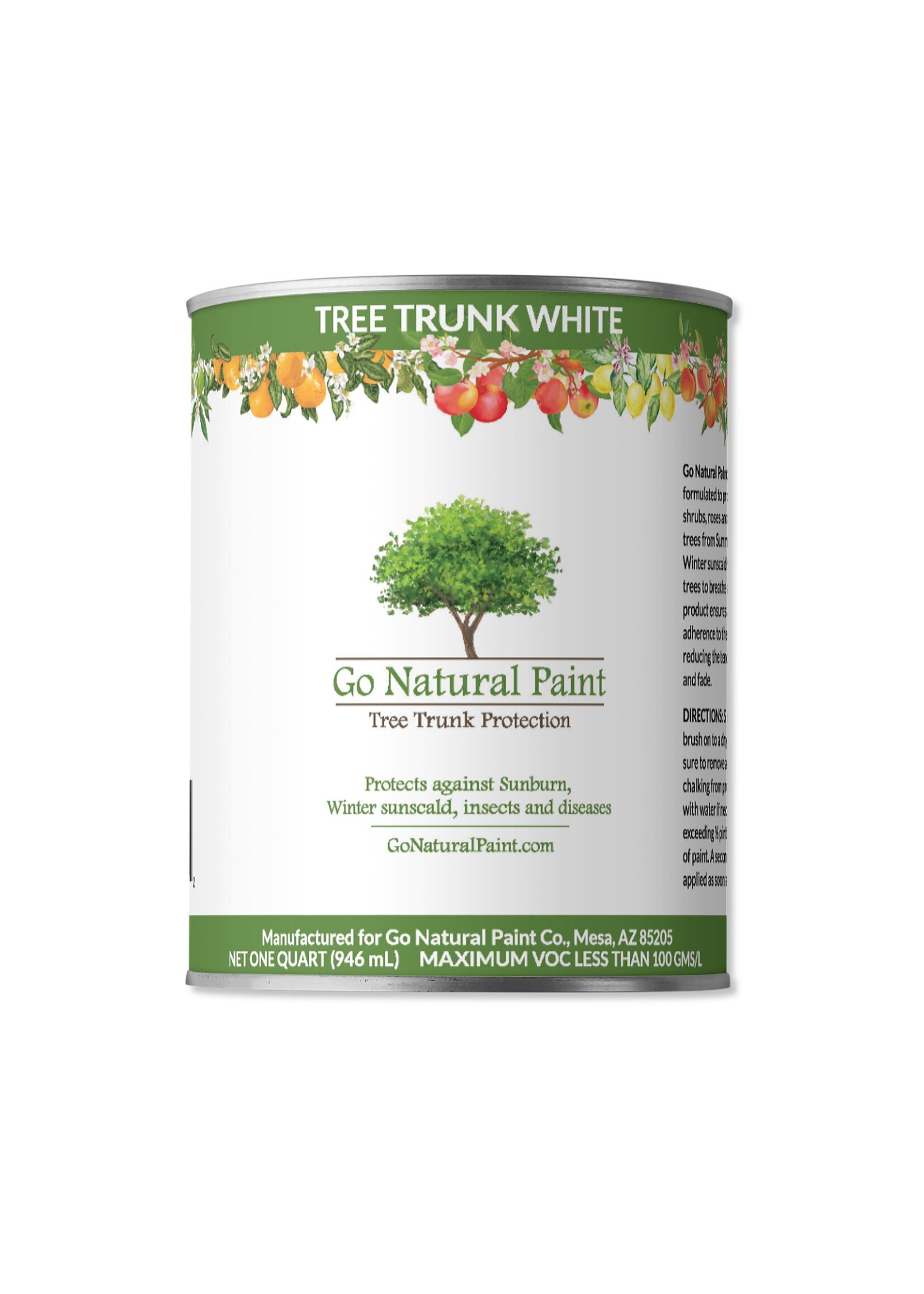 Go Natural Paint Go Natural Paint Tree Trunk White Quart