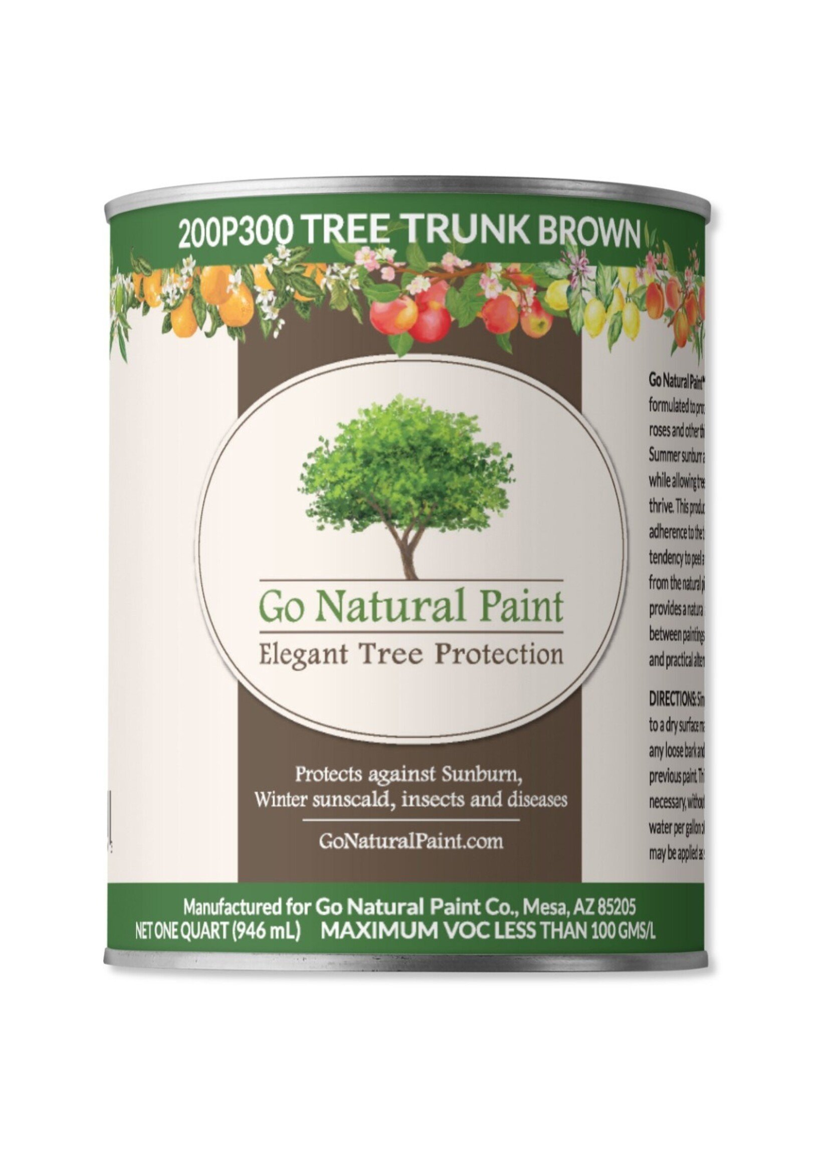 Go Natural Paint Go Natural Paint Tree Trunk Brown Quart