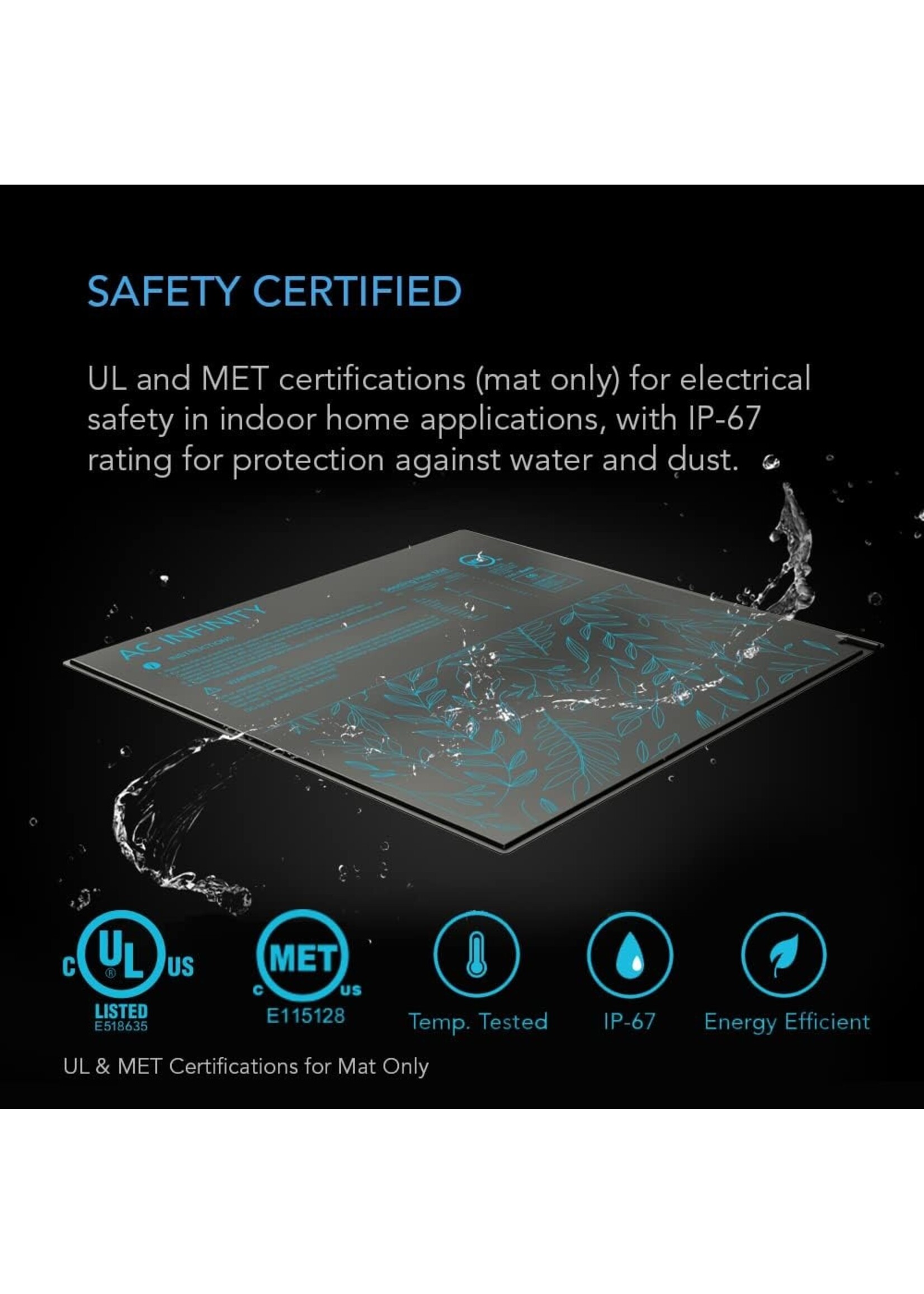AC Infinity Suncore T5 20In x 20In with Digital Thermostat