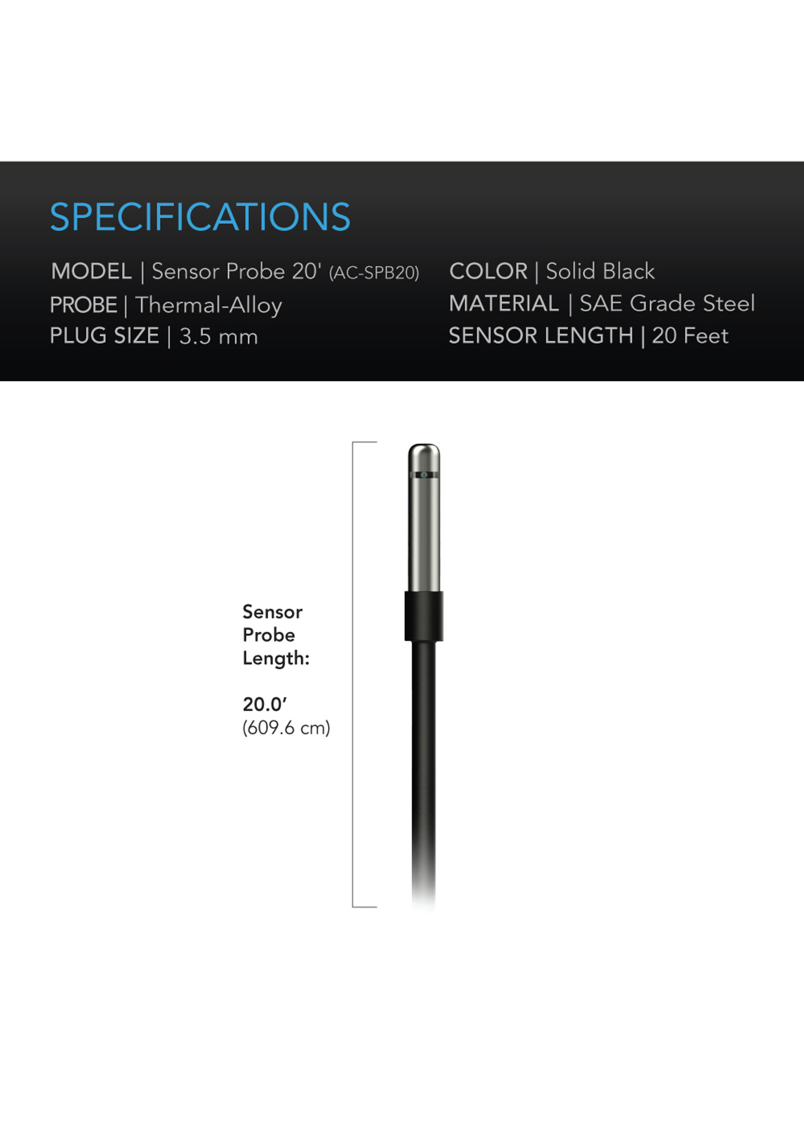 AC Infinity Controller Sensor Probe