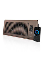 AIRTAP T4, Quiet Register Booster Fan System, Brown Bronze, for 4IN x 12IN Registers
