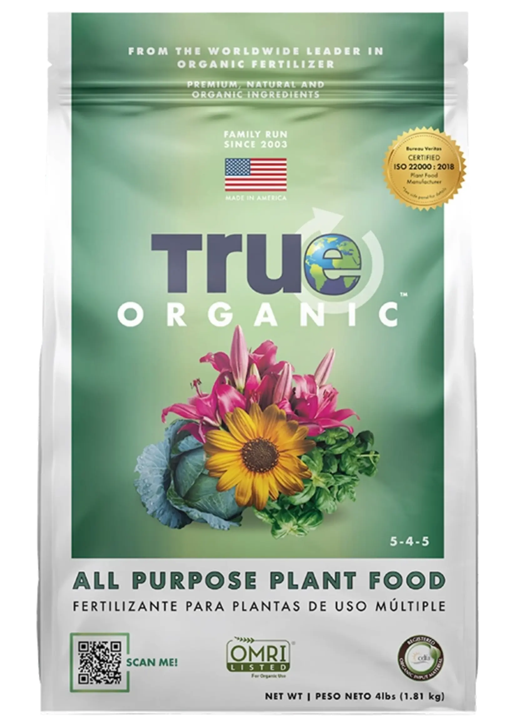 True Organic True Organic All Purpose Plant Food (5-4-5)