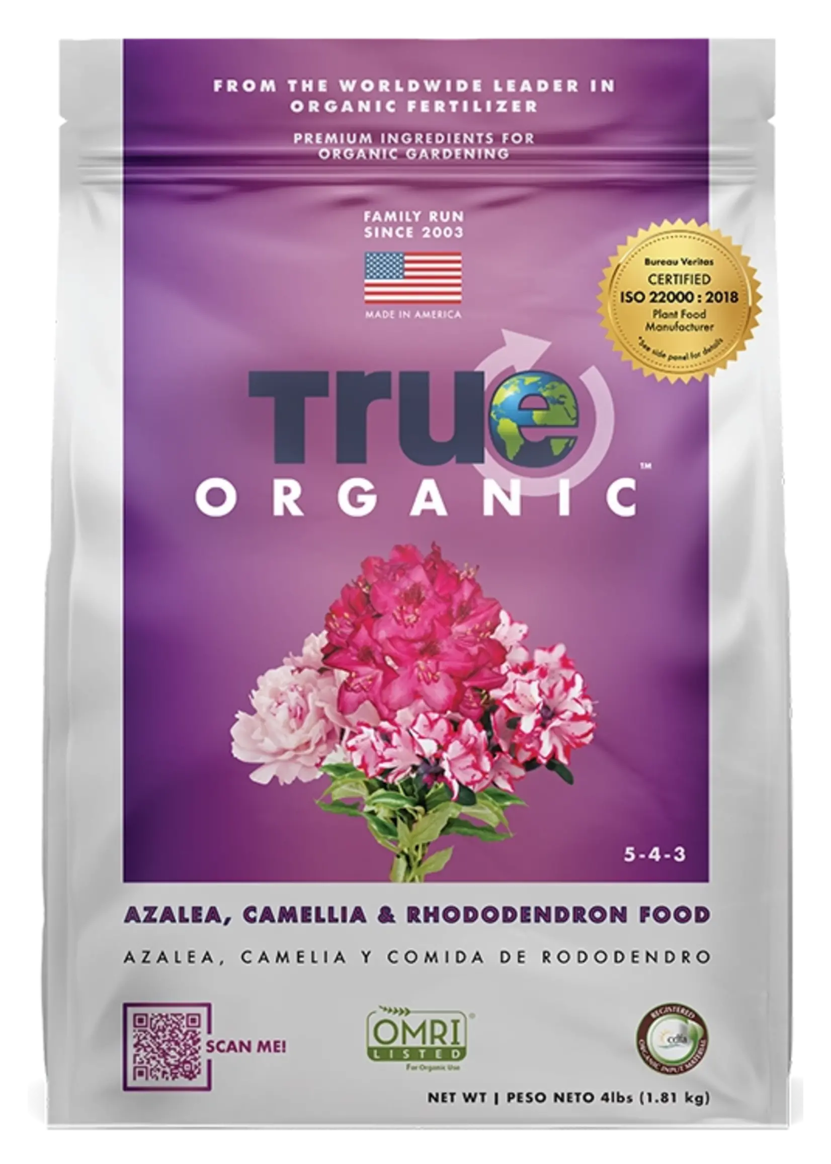 True Organic True Organic Azalea, Camelia & Rhododendron (5-4-3)