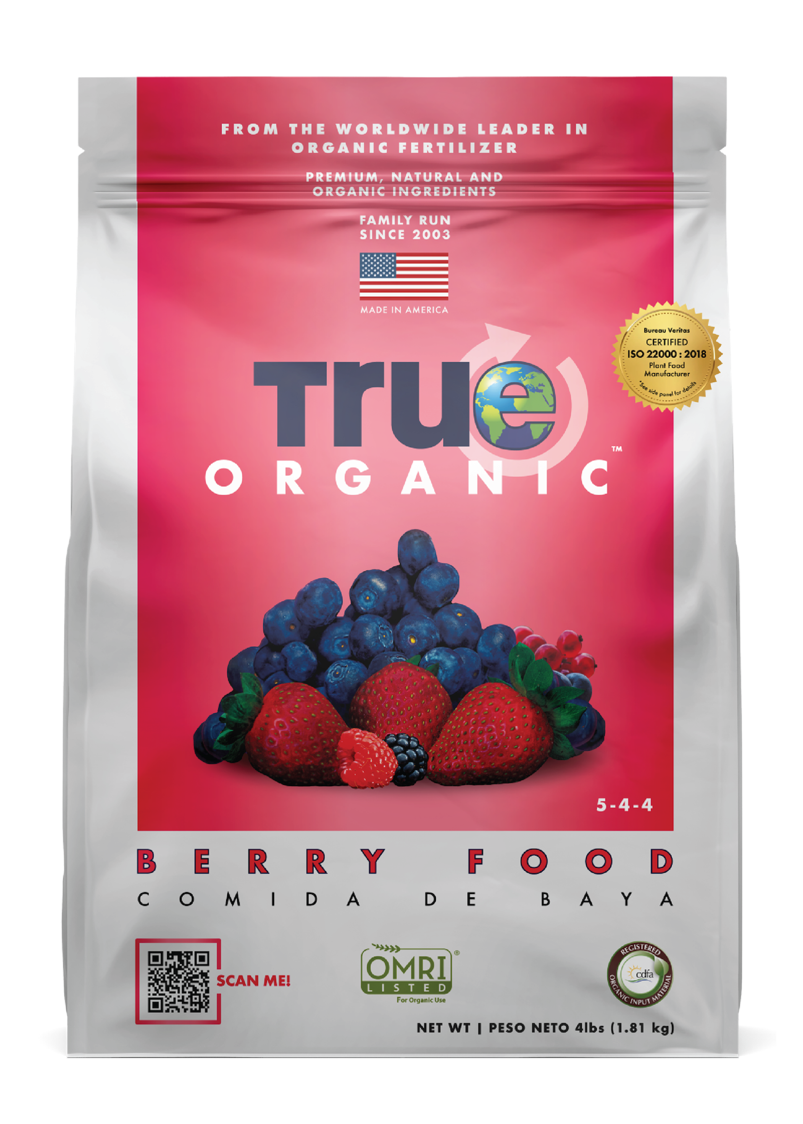 True Organic True Organic Berry Plant Food (5-4-4) 4LB