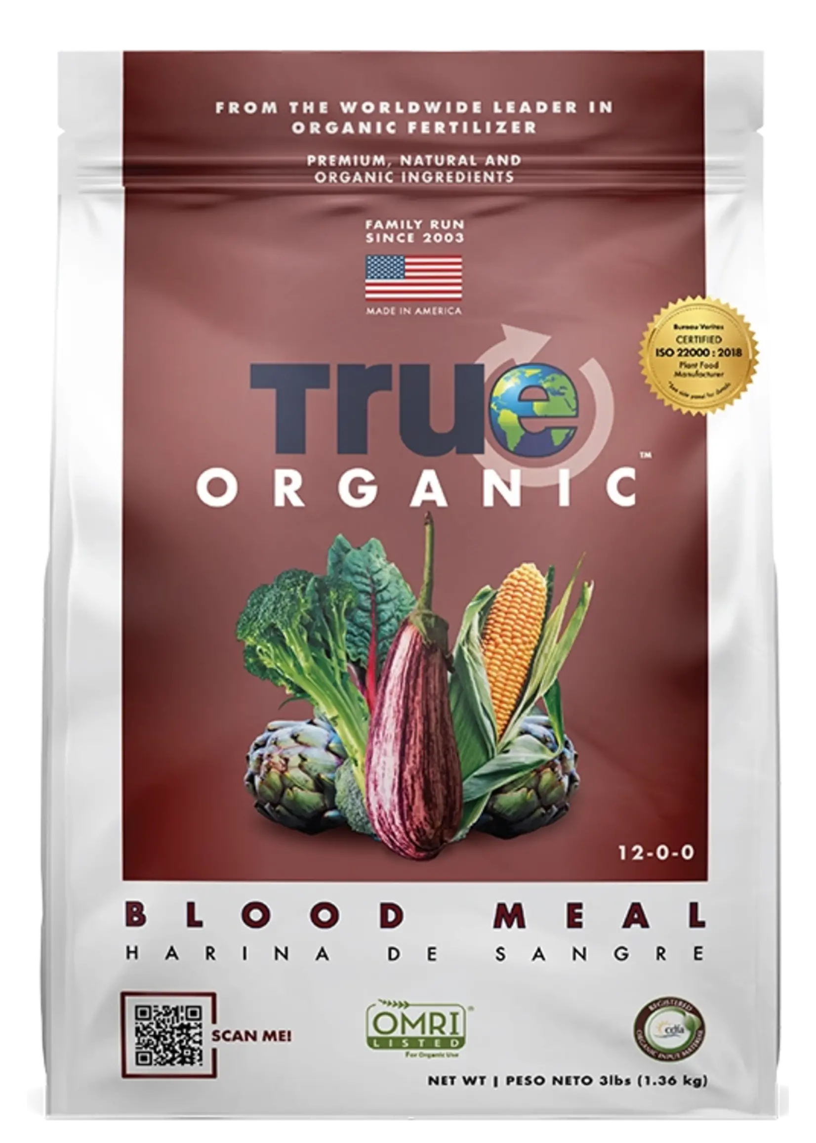 True Organic True Organic Blood Meal (12-0-0) 3LB