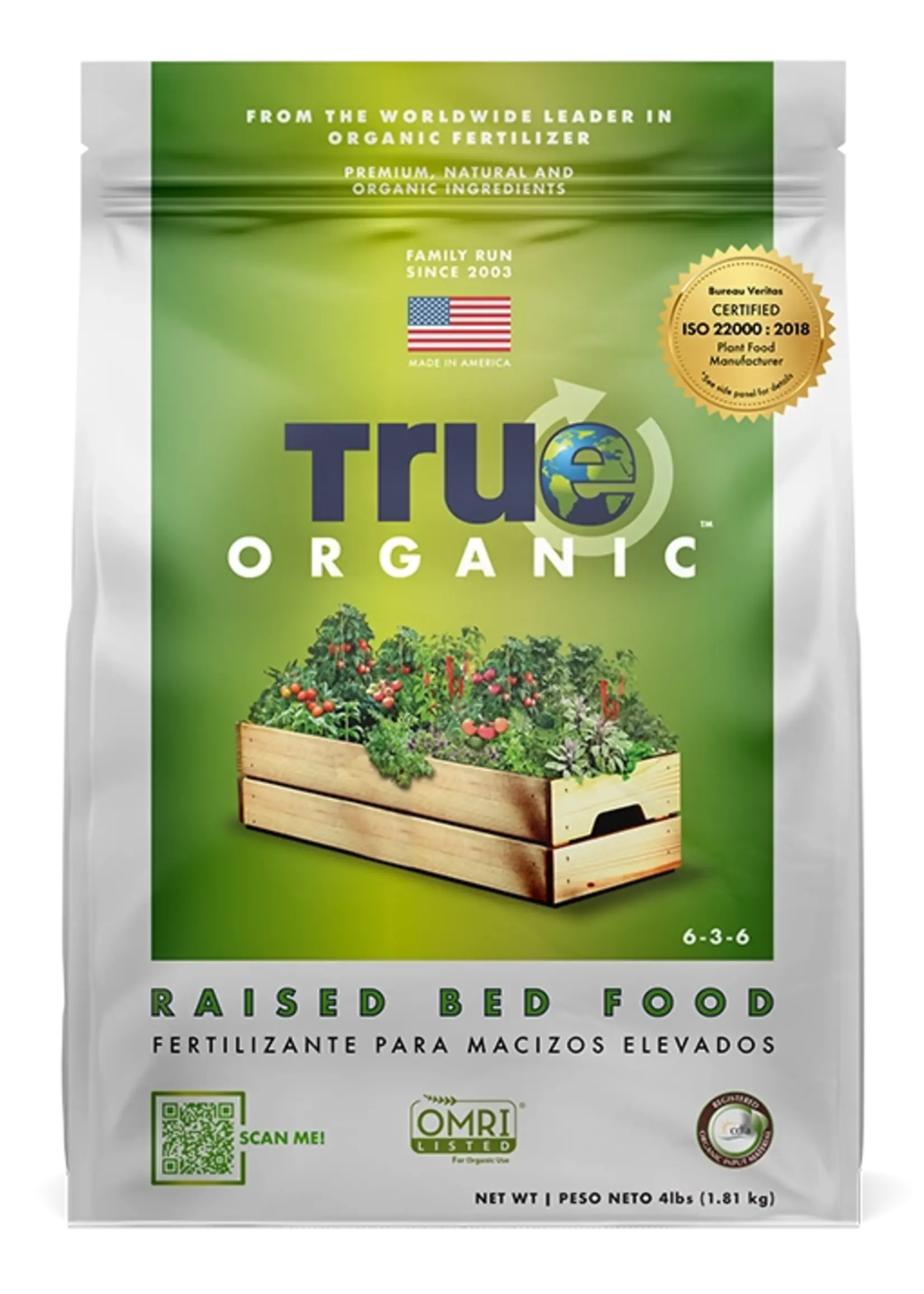 True Organic True Organic Raised Bed Plant Food (6-3-6) 4LB