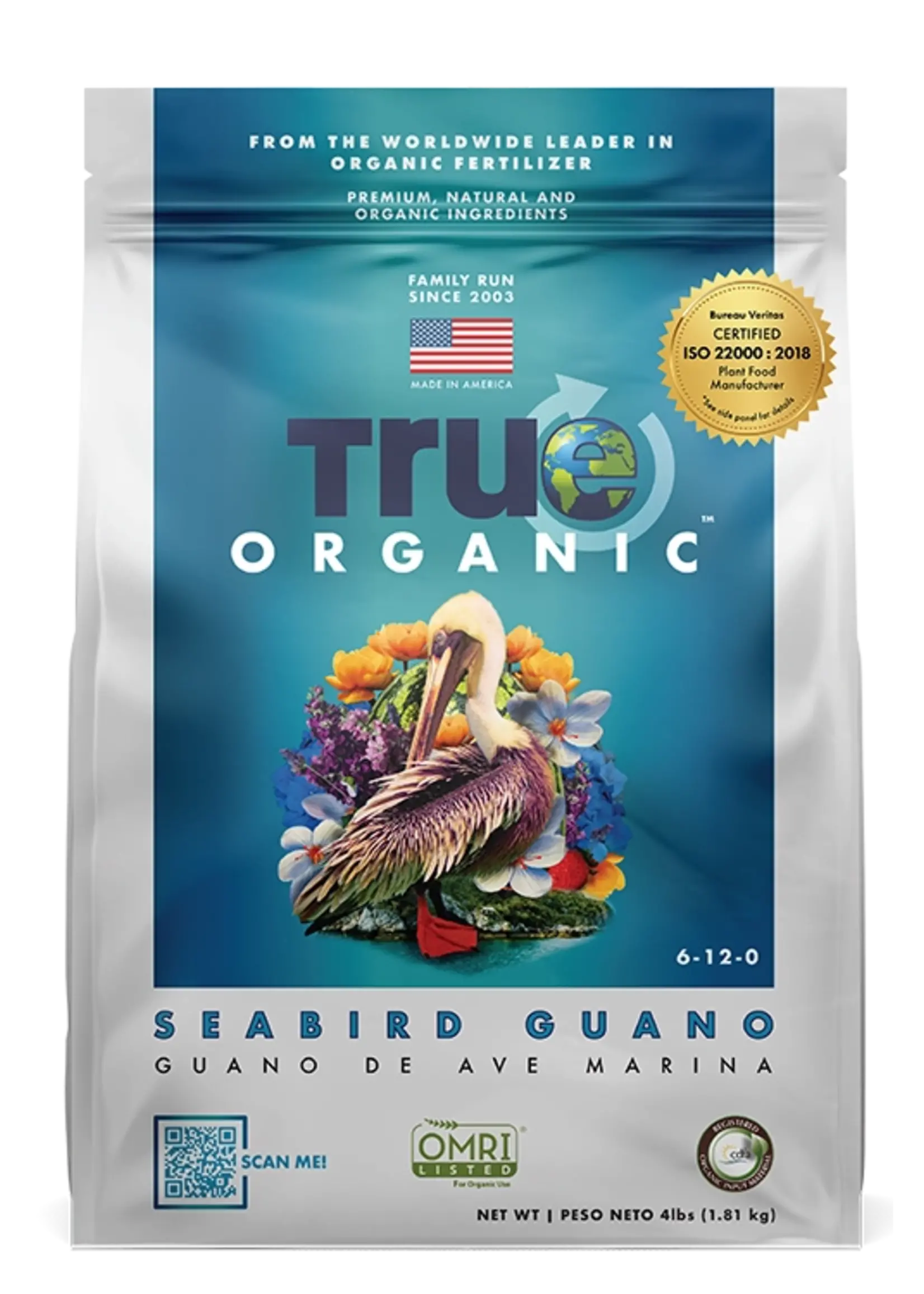 True Organic True Organic Seabird Guano (6-12-0) 4 lbs