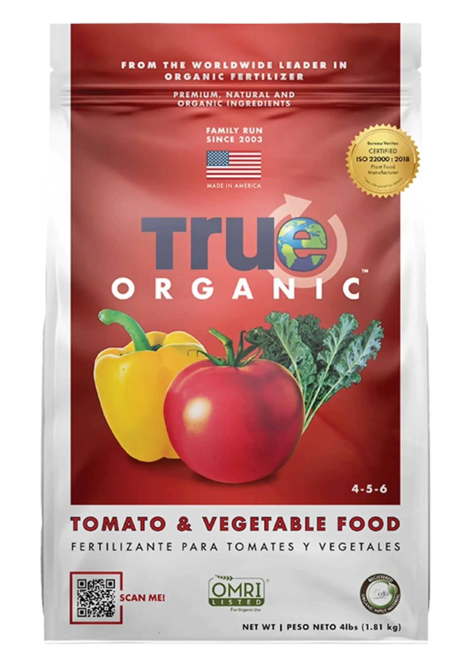 True Organic True Organic Tomato & Vegetable Food (4-5-6)
