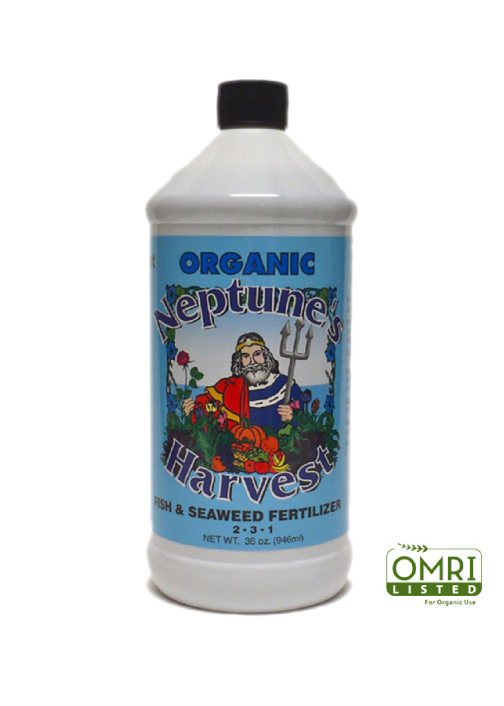 Neptunes Harvest Neptune's Harvest Fish & Seaweed Fertilizer 2-3-1 - 36oz - Concentrate - OMRI Listed