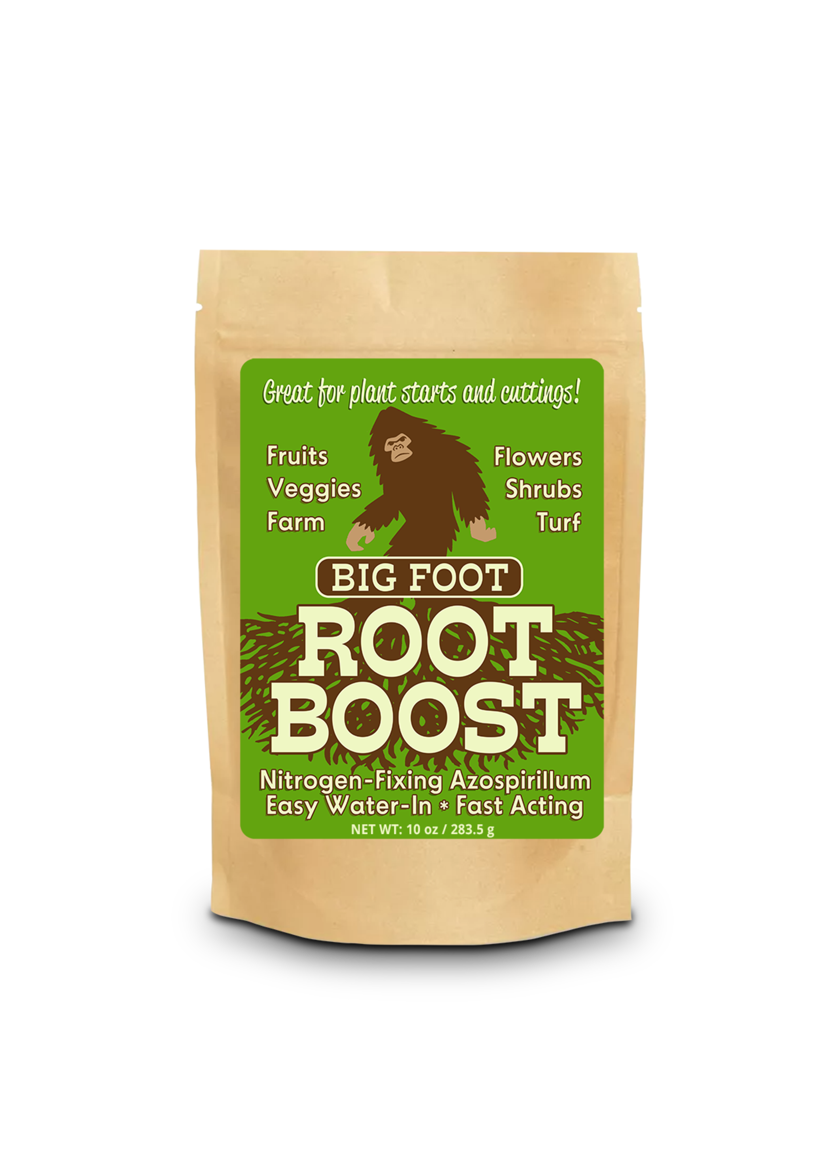 Big Foot Mycorrhizae Big Foot™ Root Boost Nitrogen-Fixing Azospirillum - 5oz - Great for Fruits, Veggies, Flowers, Shrubs, Turf and Farm