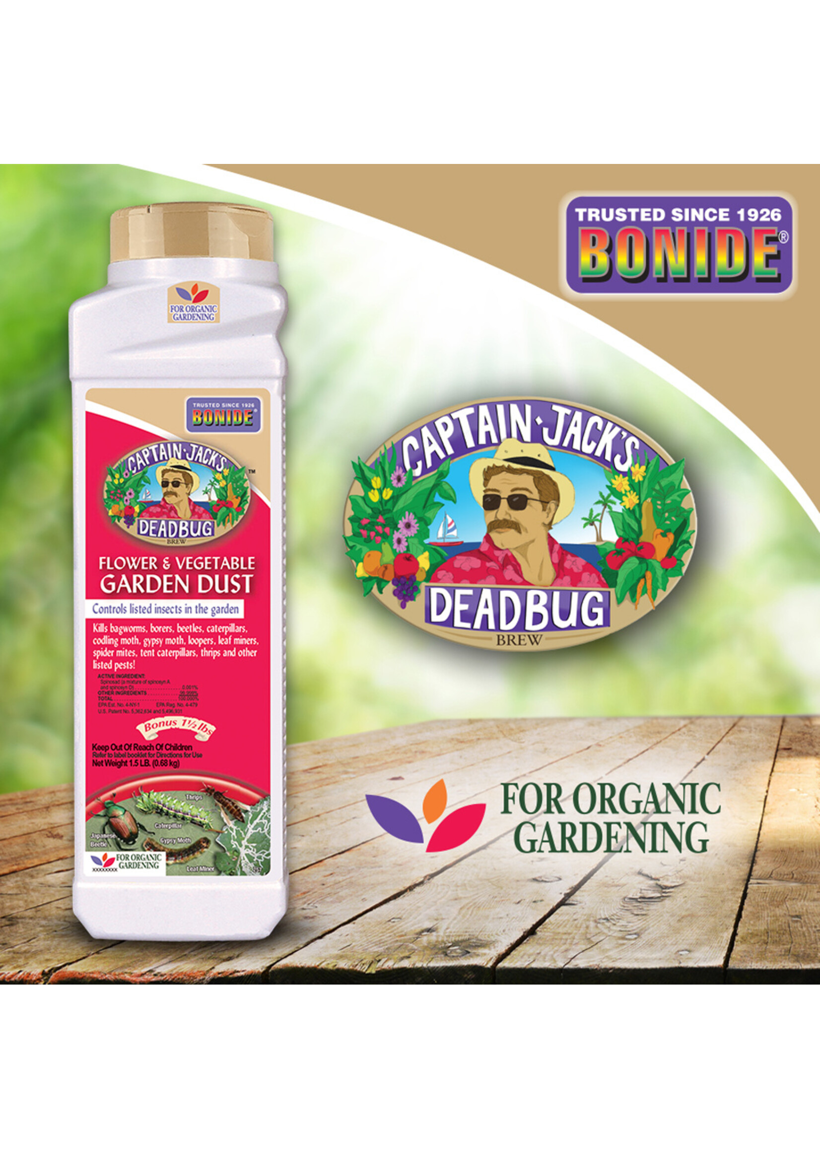 Bonide Bonide Captain Jacks Deadbug Flower & Vegetable Garden Dust 1.5LB