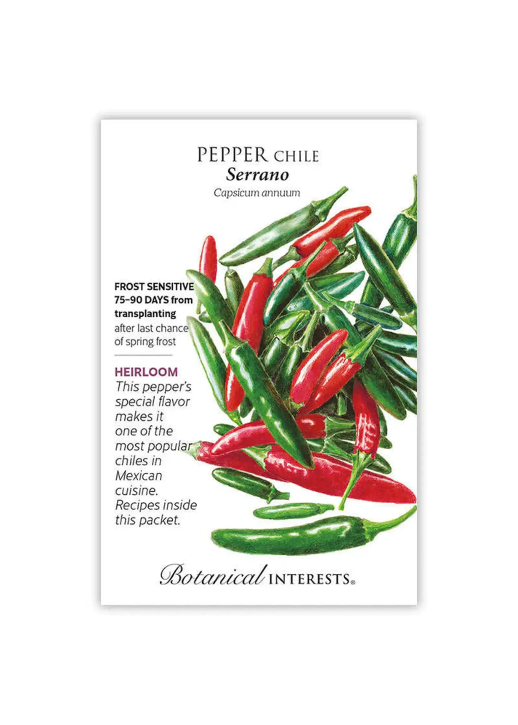 Botanical Interests Pepper Chile Serrano