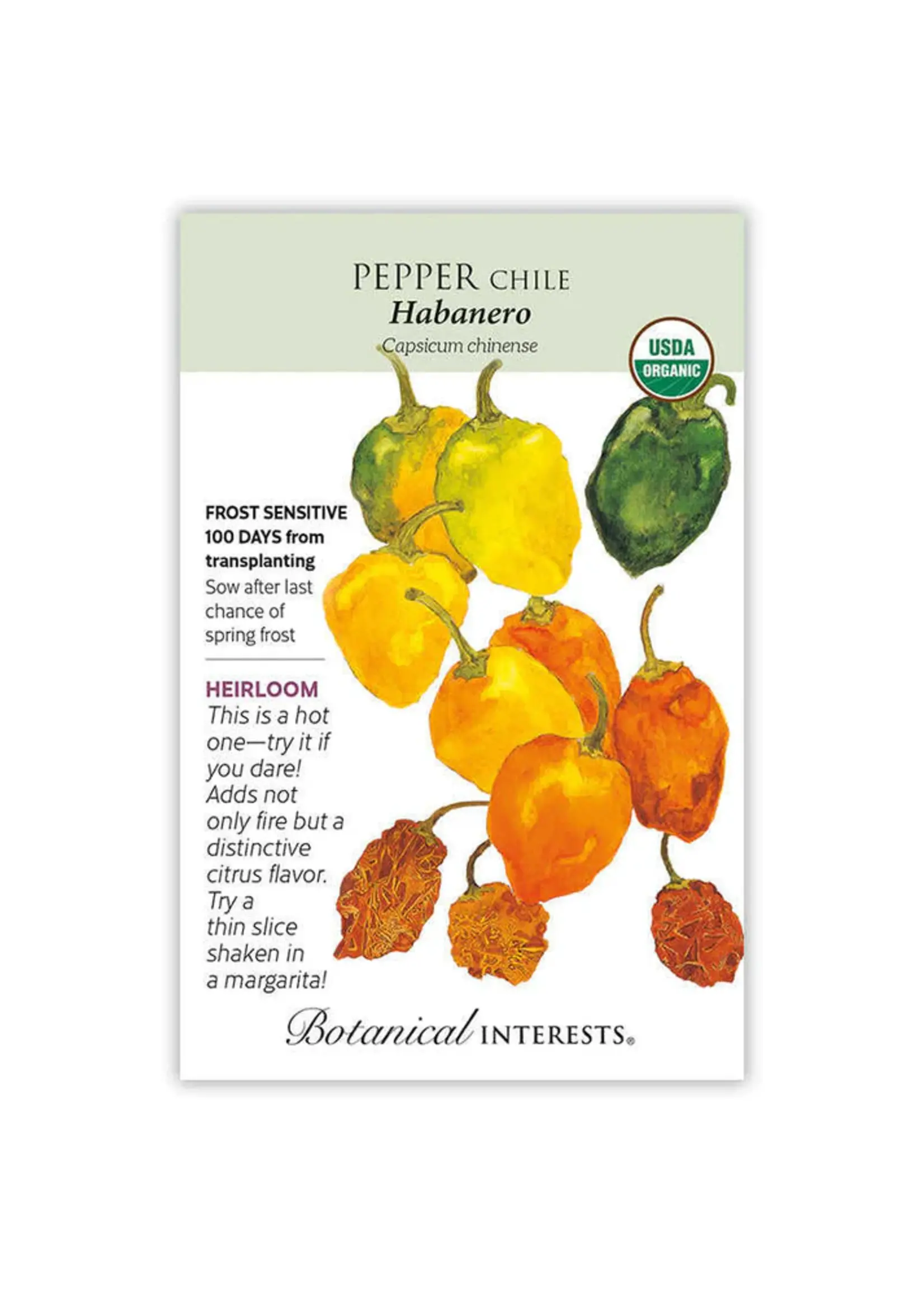 Botanical Interests Pepper Chile Habanero Organic