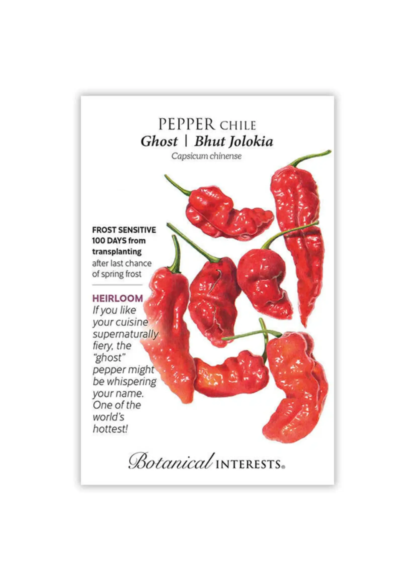 Botanical Interests Pepper Chile Ghost Bhut Jolokia