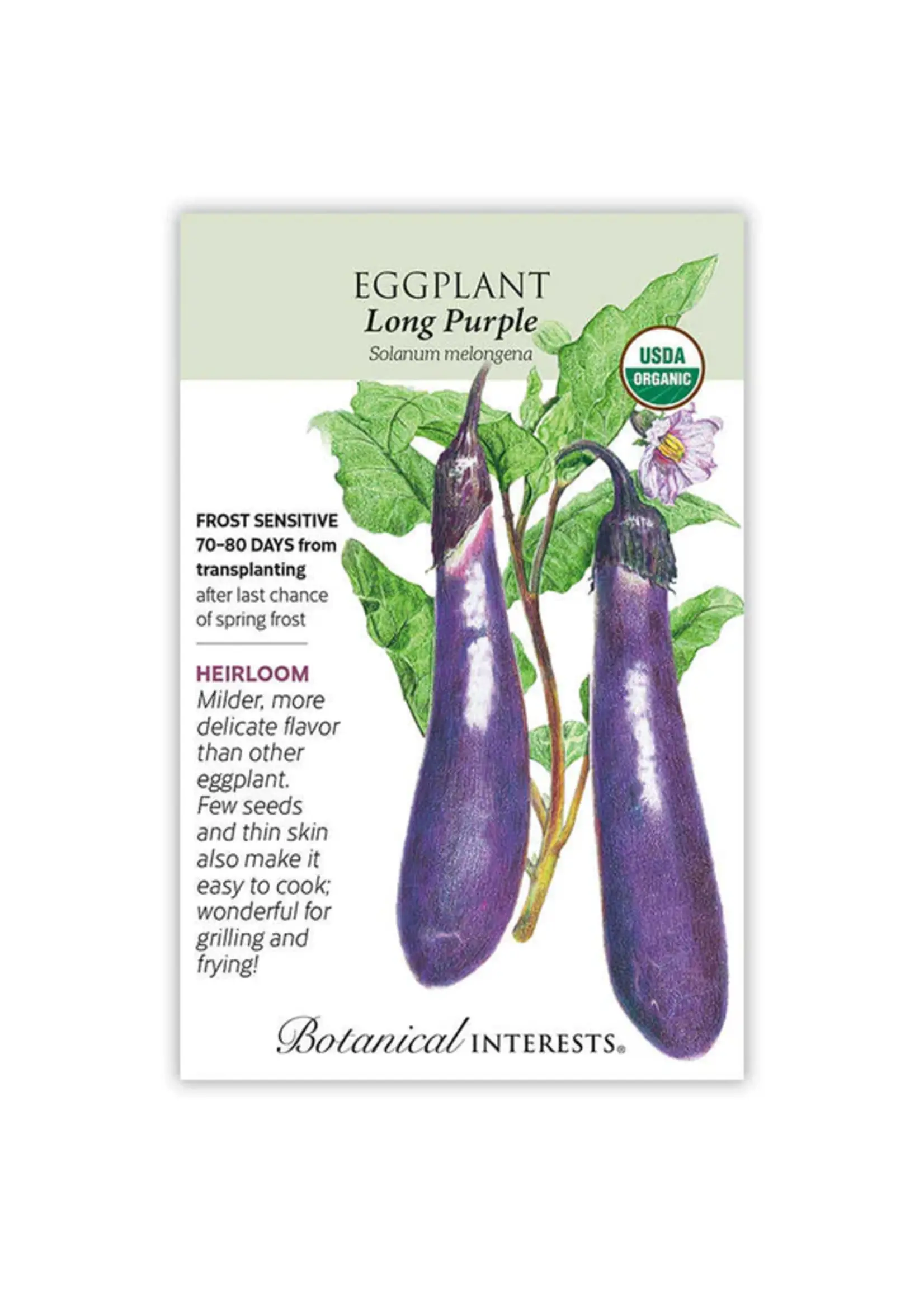 Botanical Interests Eggplant Long Purple Organic
