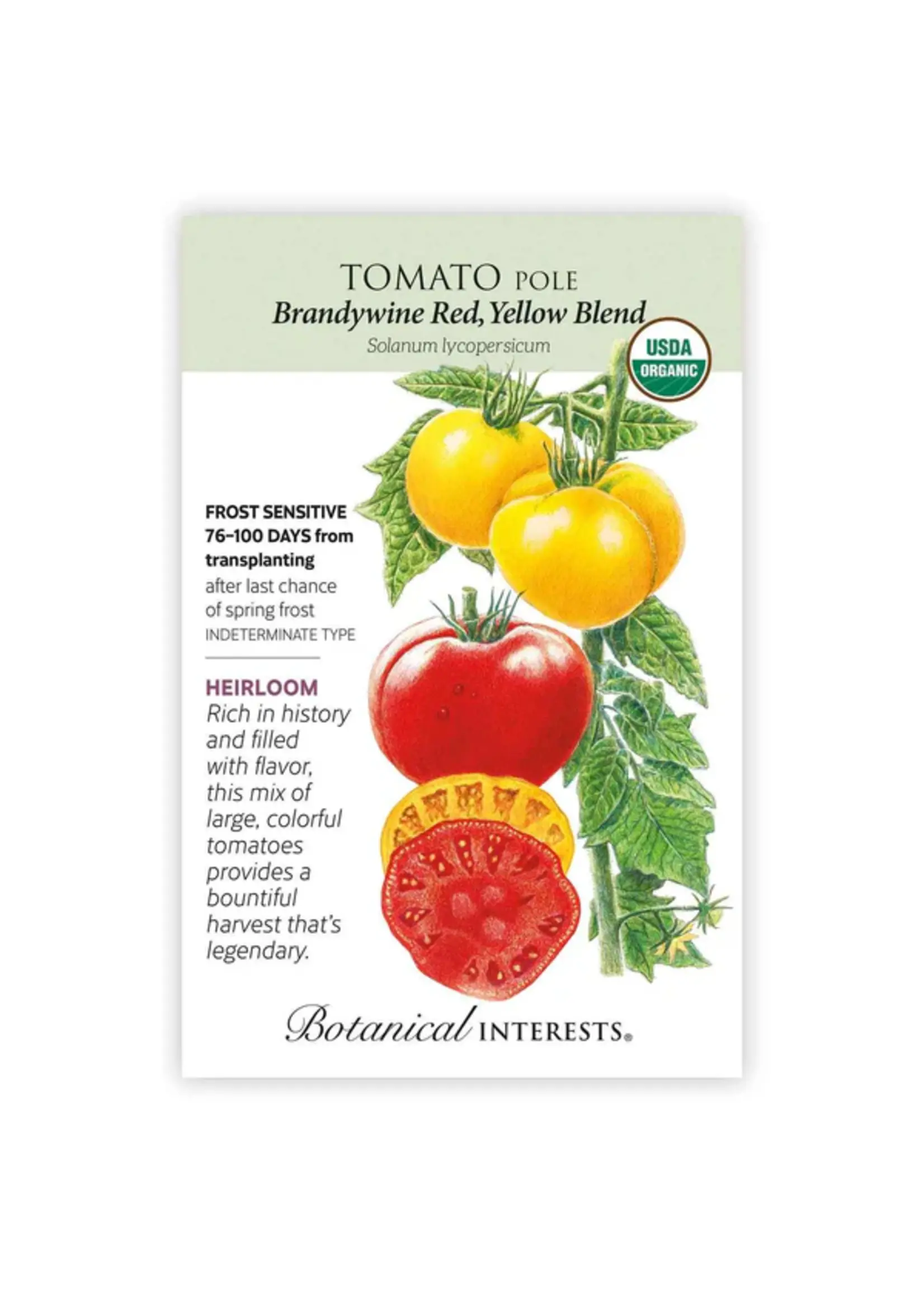Botanical Interests Tomato Pole Brandywine R/Y Organic