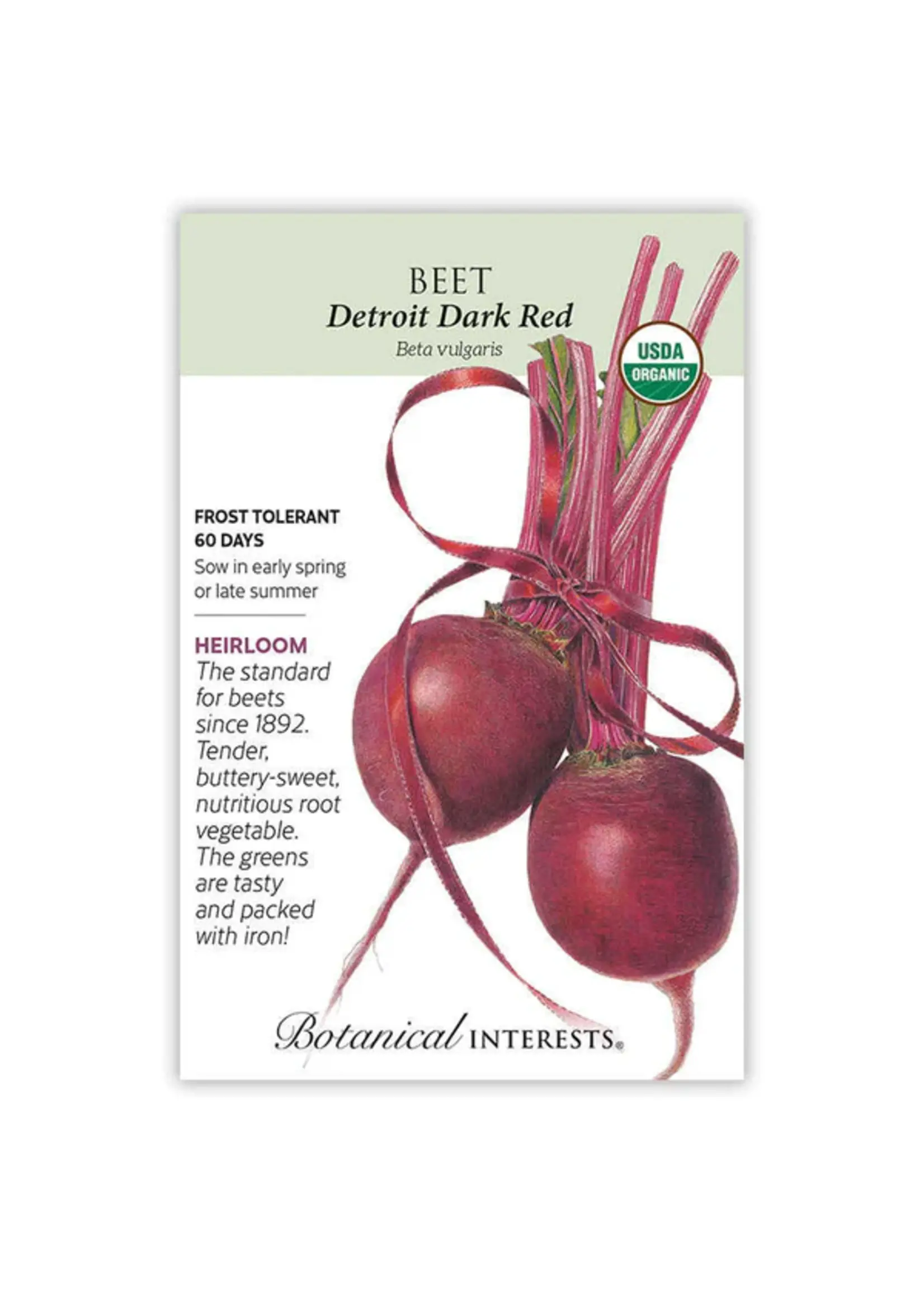 Botanical Interests Beet (red) Detroit Dark Organic