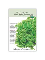 Botanical Interests Lettuce Leaf Black Sd Simpson Organic