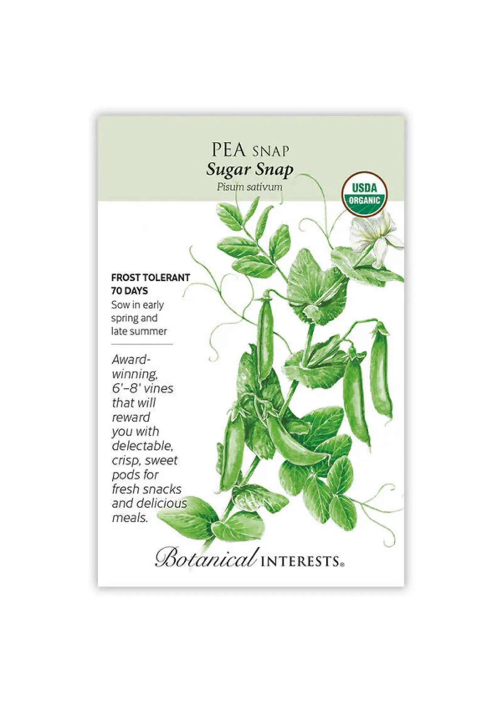 Botanical Interests Pea Snap Sugar Snap Organic