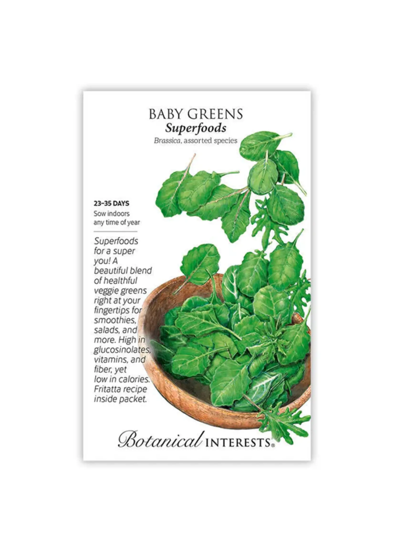 Botanical Interests Baby Greens Superfoods Mix
