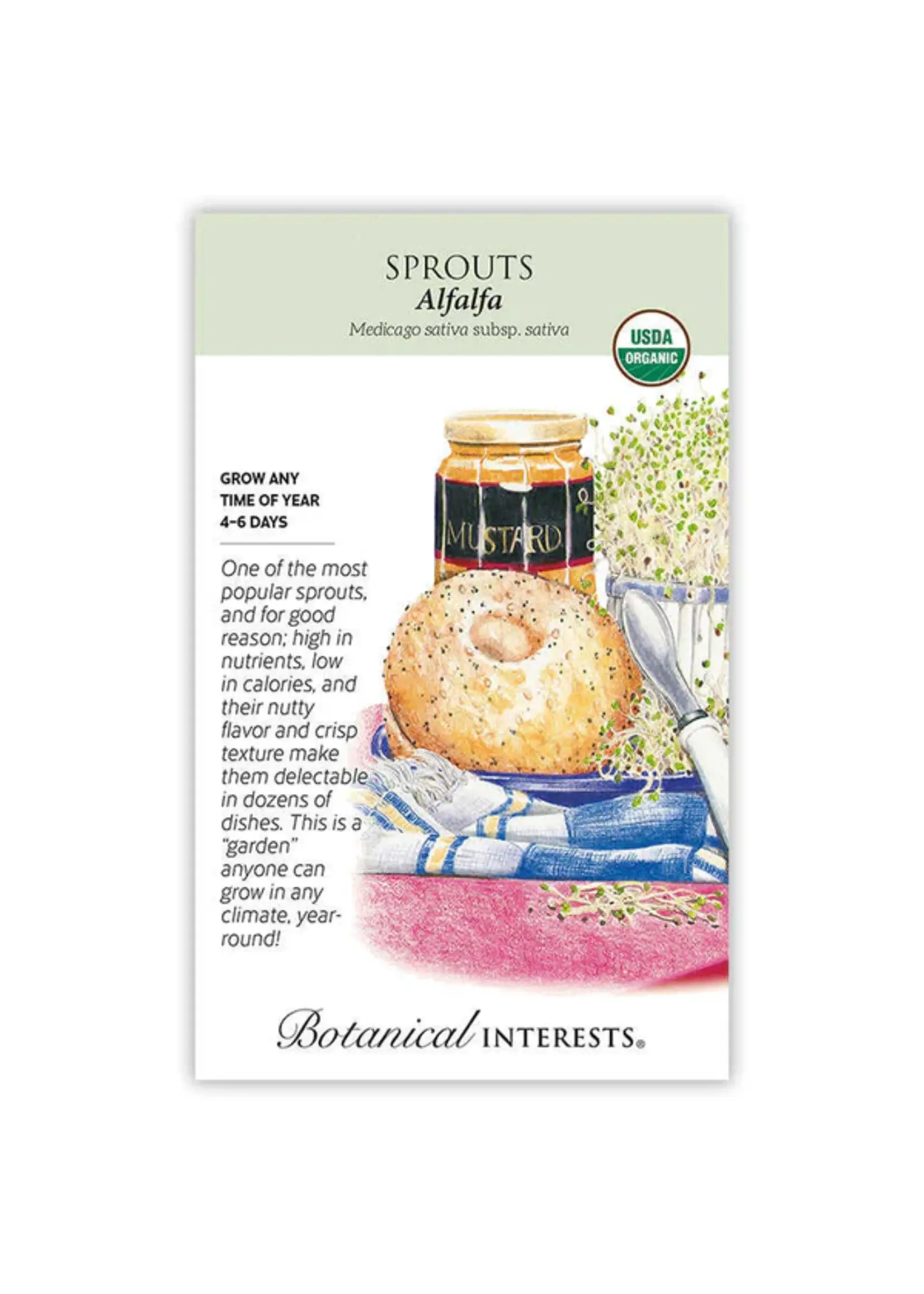 Botanical Interests Sprouts Alfalfa Organic