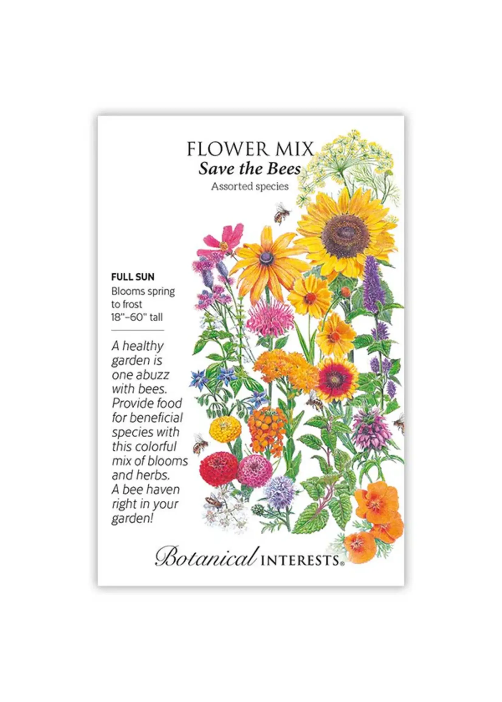 Botanical Interests Flower Mix Save the Bees Large Packet