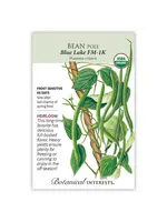 Botanical Interests Bean Pole Blue Lake FM-1K Organic