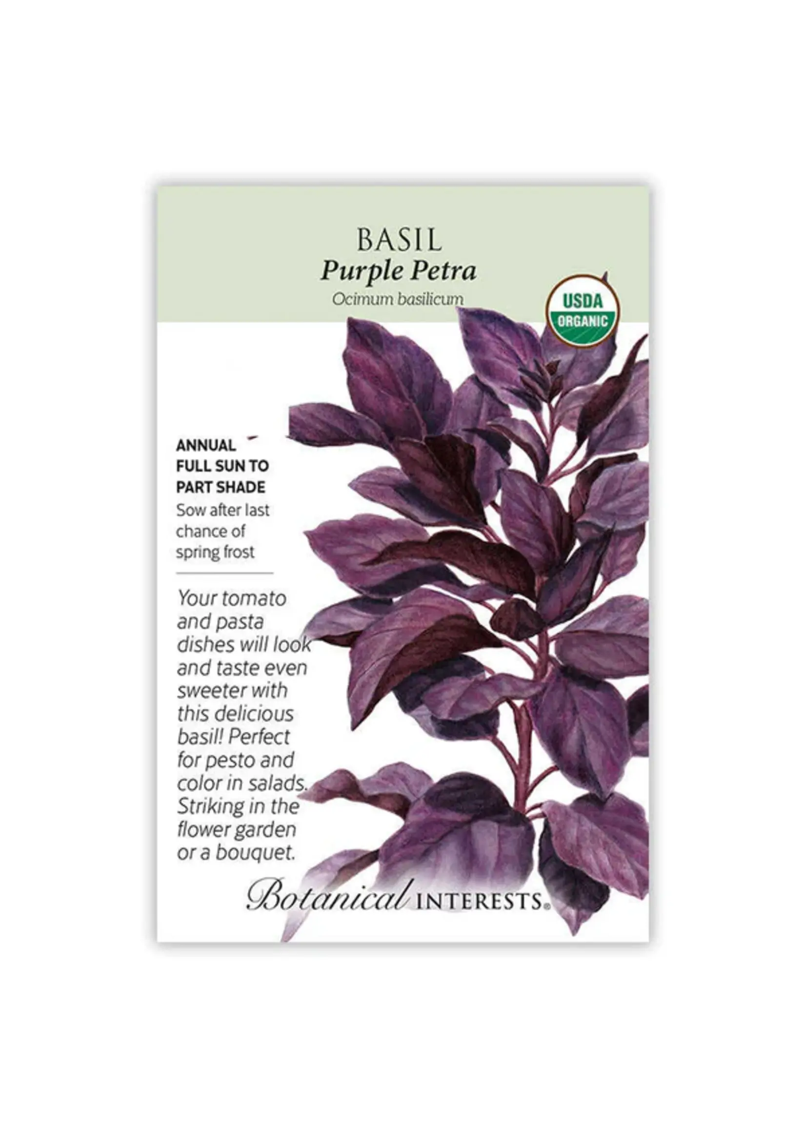 Botanical Interests Basil Purple Petra Organic
