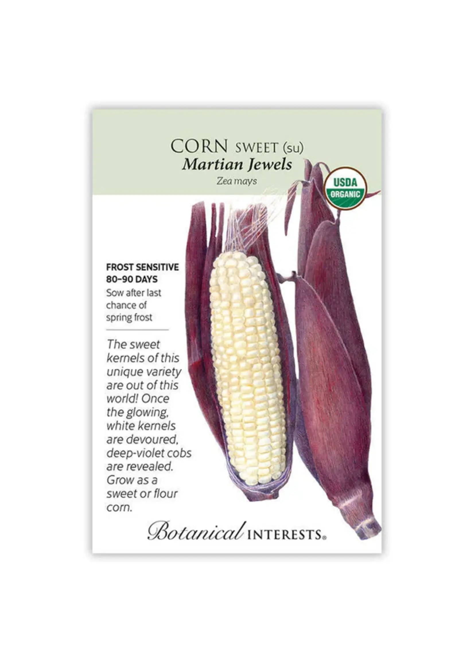 Botanical Interests Corn Sweet (white) Martian Jewels Organic