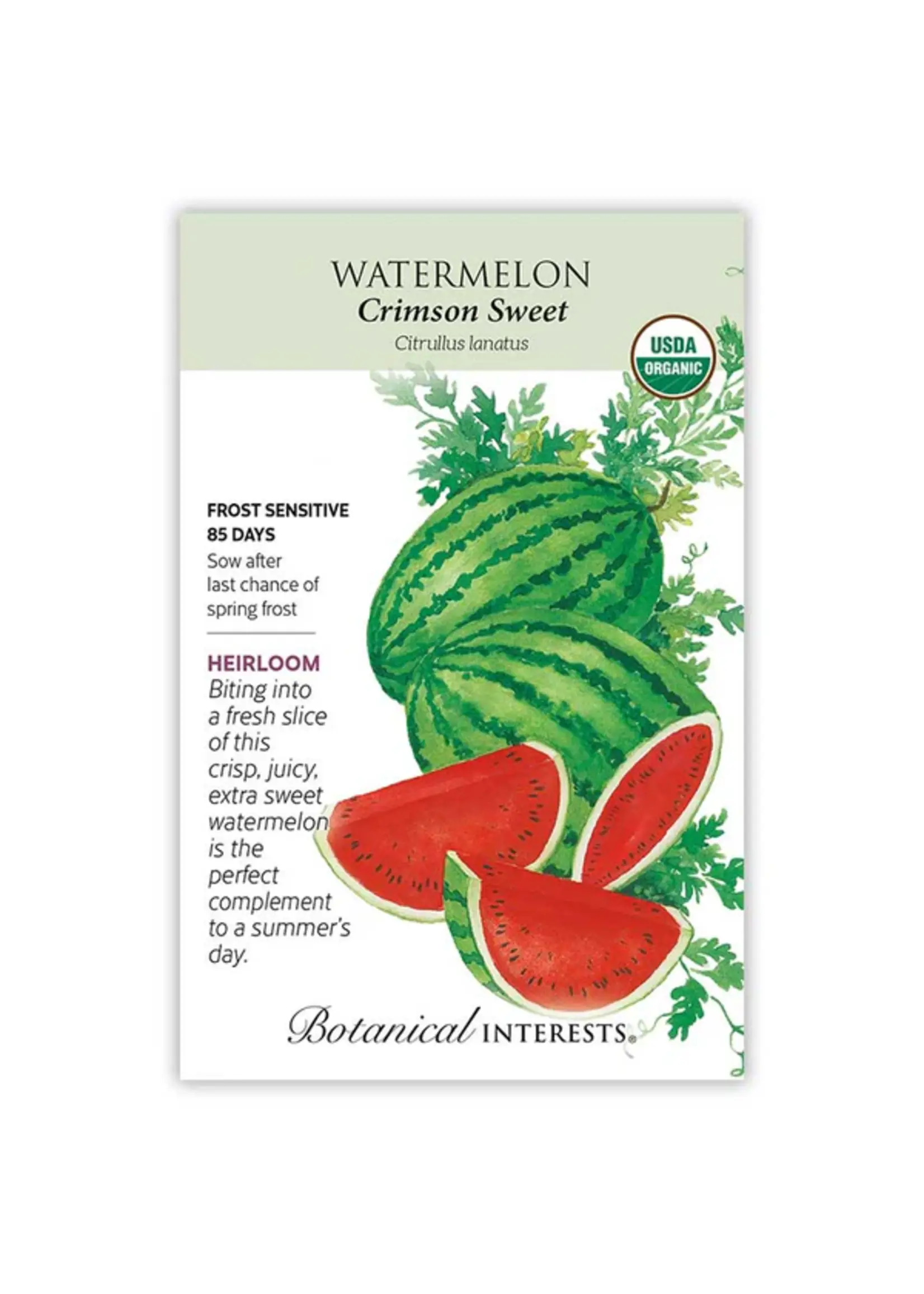 Botanical Interests Watermelon Crimson Sweet Organic