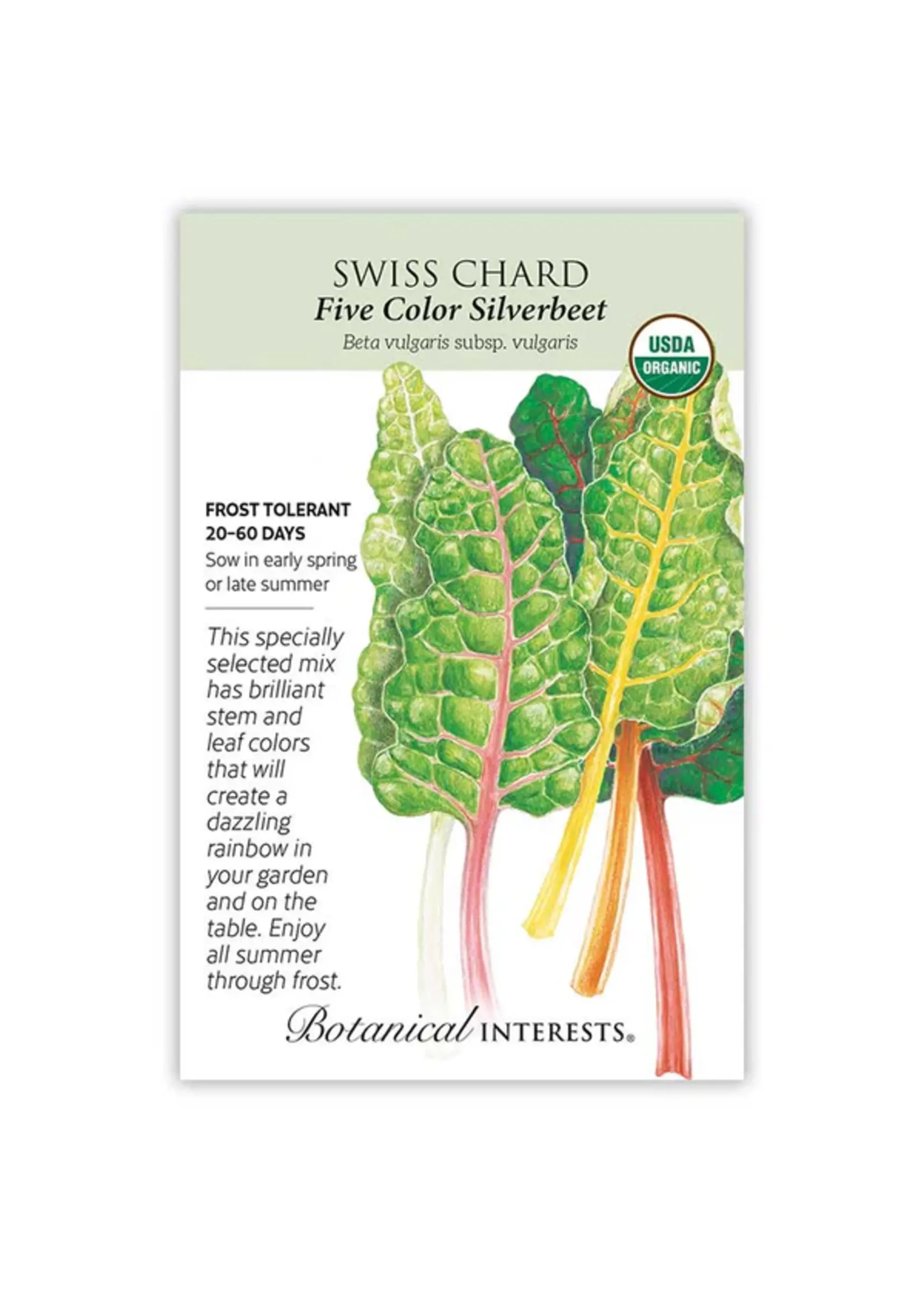 Botanical Interests Swiss Chard Five Color Organic