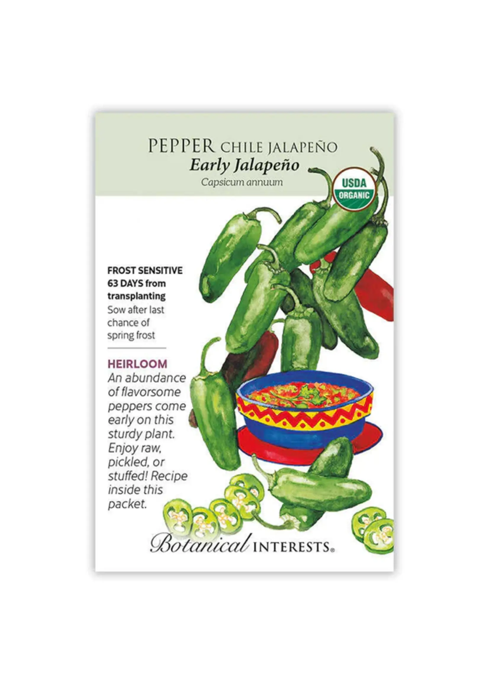 Botanical Interests Pepper Chile Jalapeno Early Organic