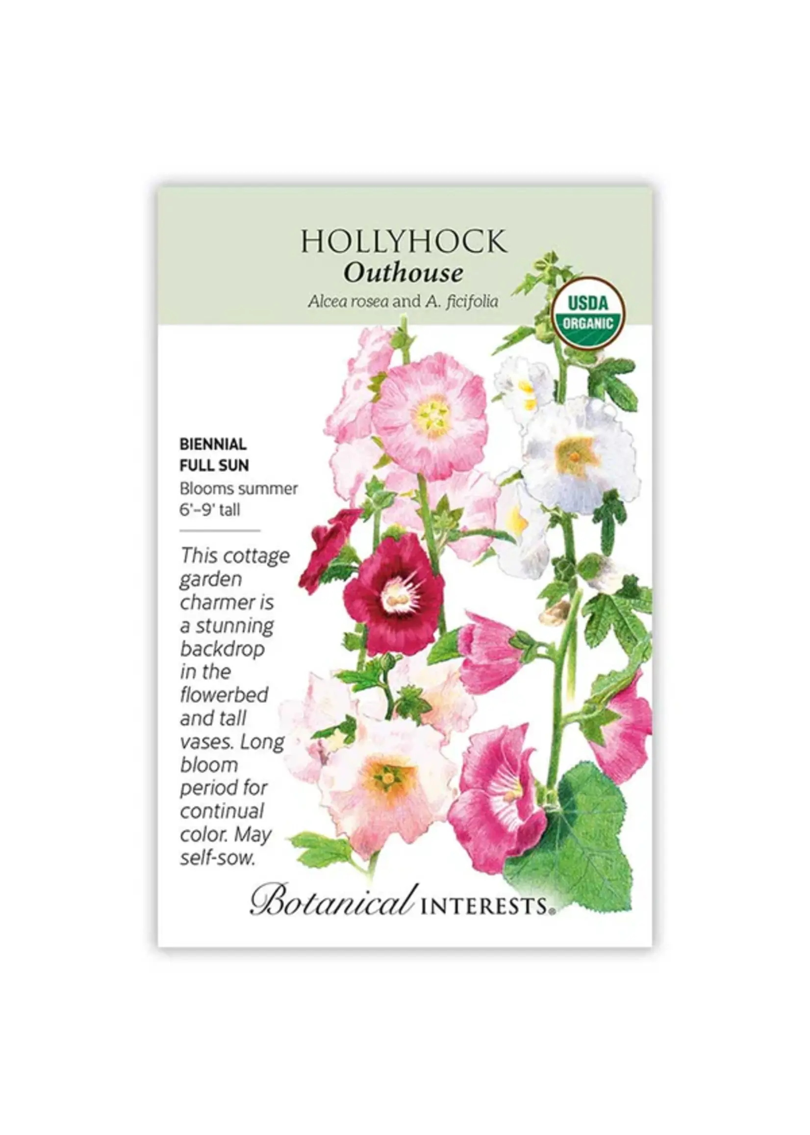 Botanical Interests Hollyhock Outhouse Organic