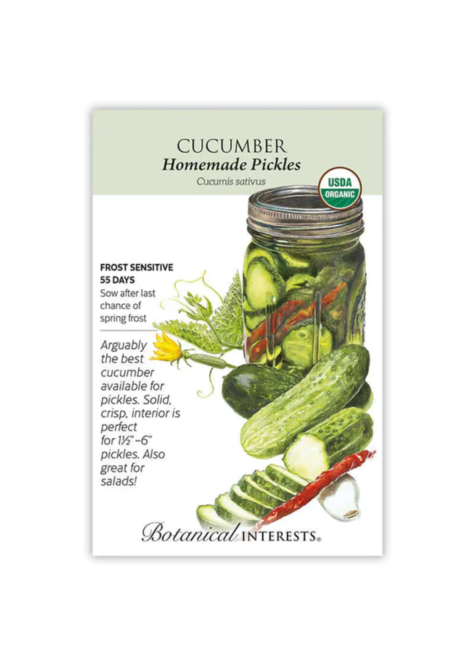 Botanical Interests Cucumber Homemade Pickles Organic
