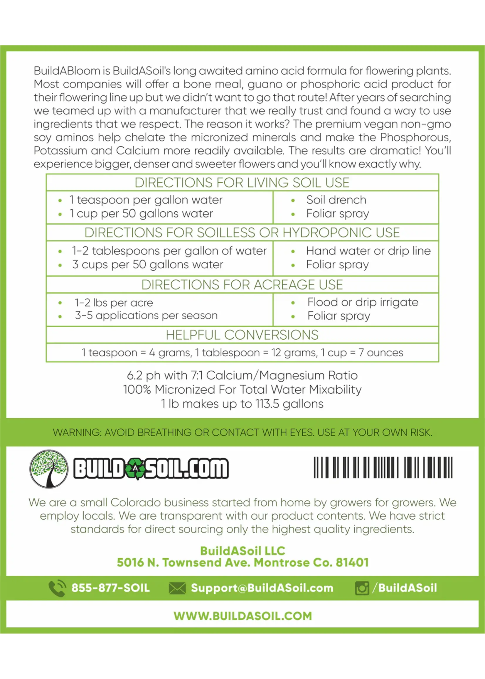 Build-A-Soil Build-A-Soil BuildABloom - Amino Chelated Bloom Booster