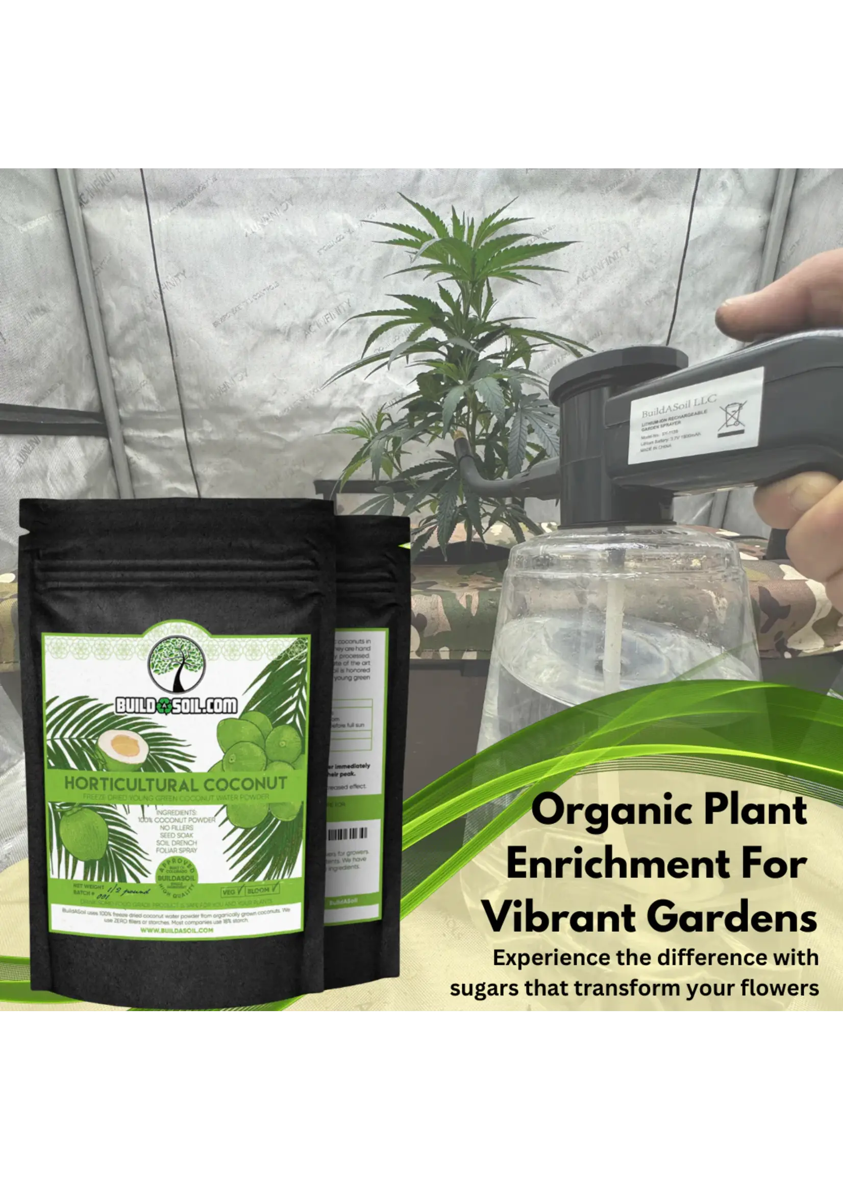 Build-A-Soil Build-A-Soil Coconut Water Powder - Raw Freeze Dried Organic