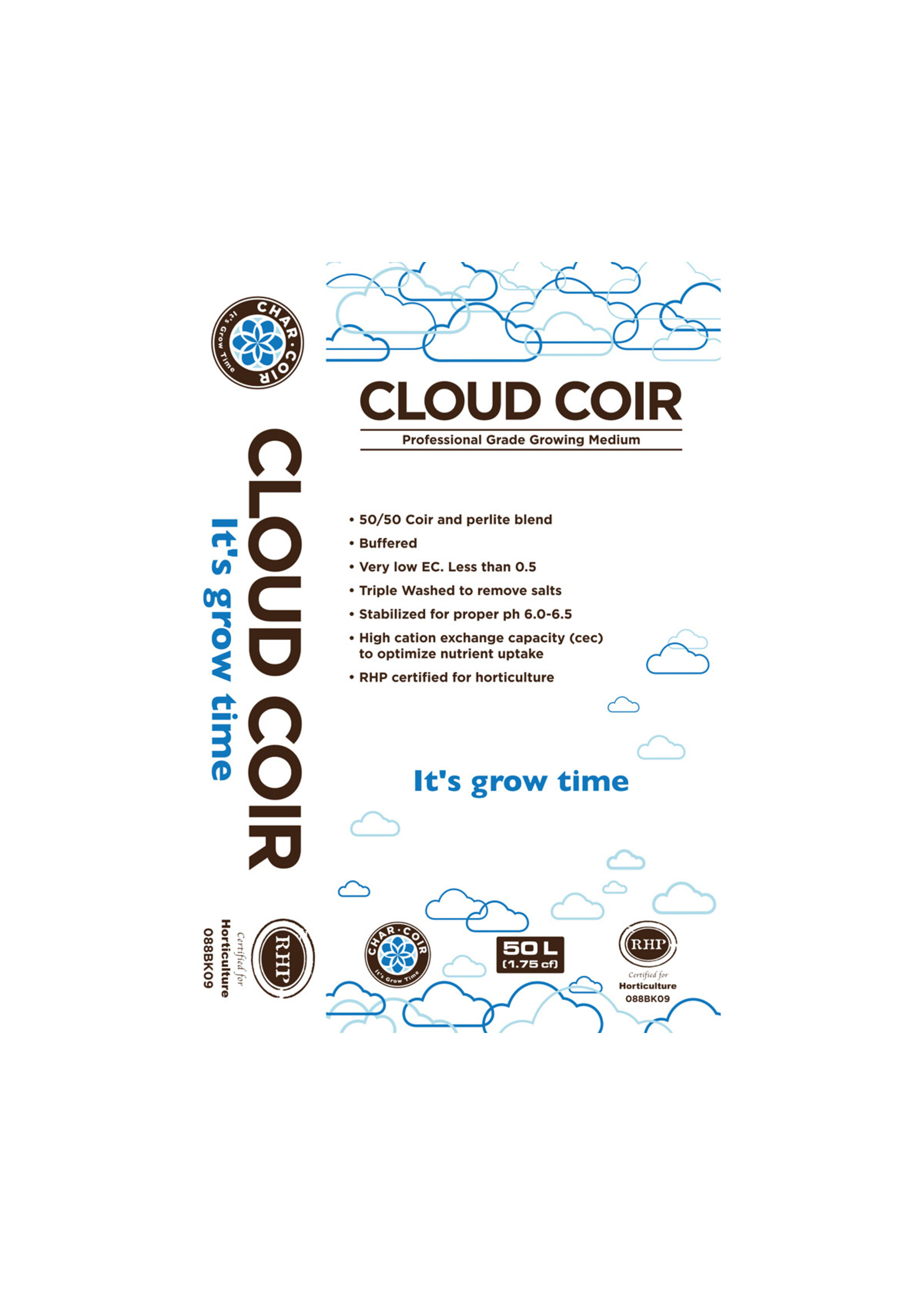 Char Coir Char Coir CLOUD COIR 50/50 Coco Perlite RHP 50L