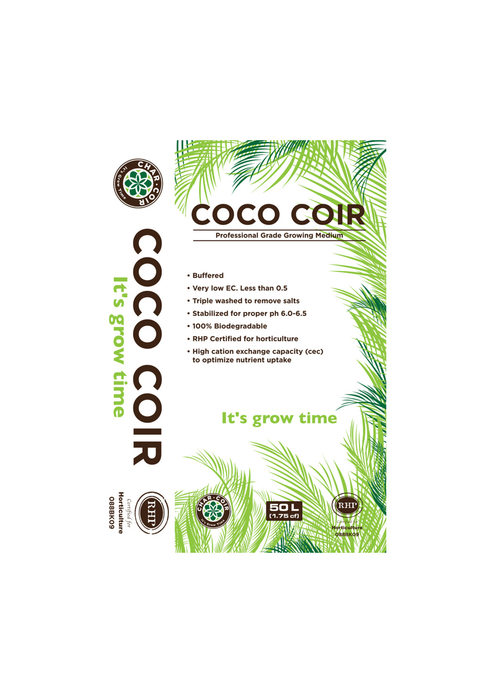 Char Coir Char Coir 100% RHP Certified Coco Coir 50L