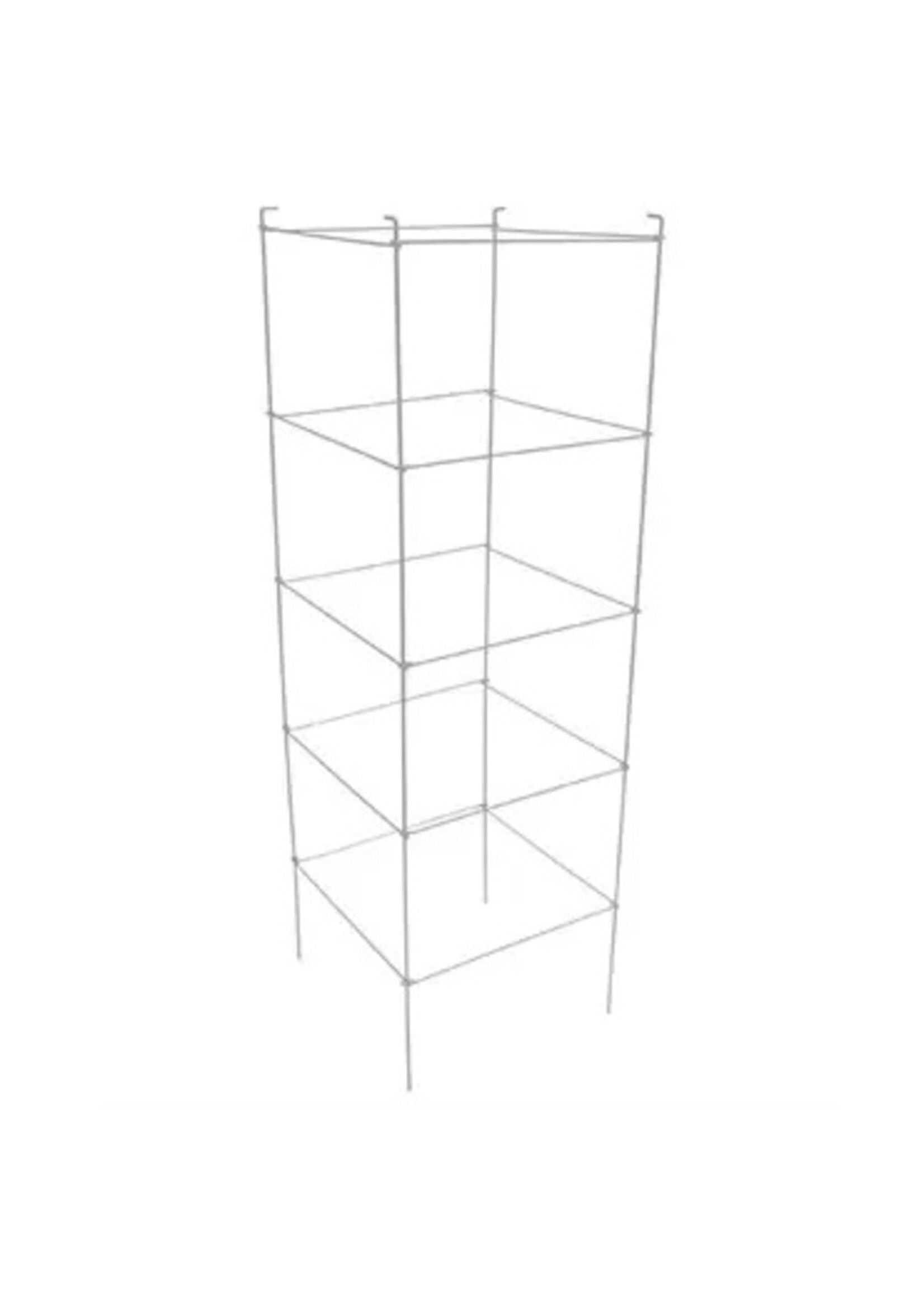OREGON WIRE PRODUCTS Premium Folding Wire Cage -  18in  x 18in - 60in Tall - 5 Rings